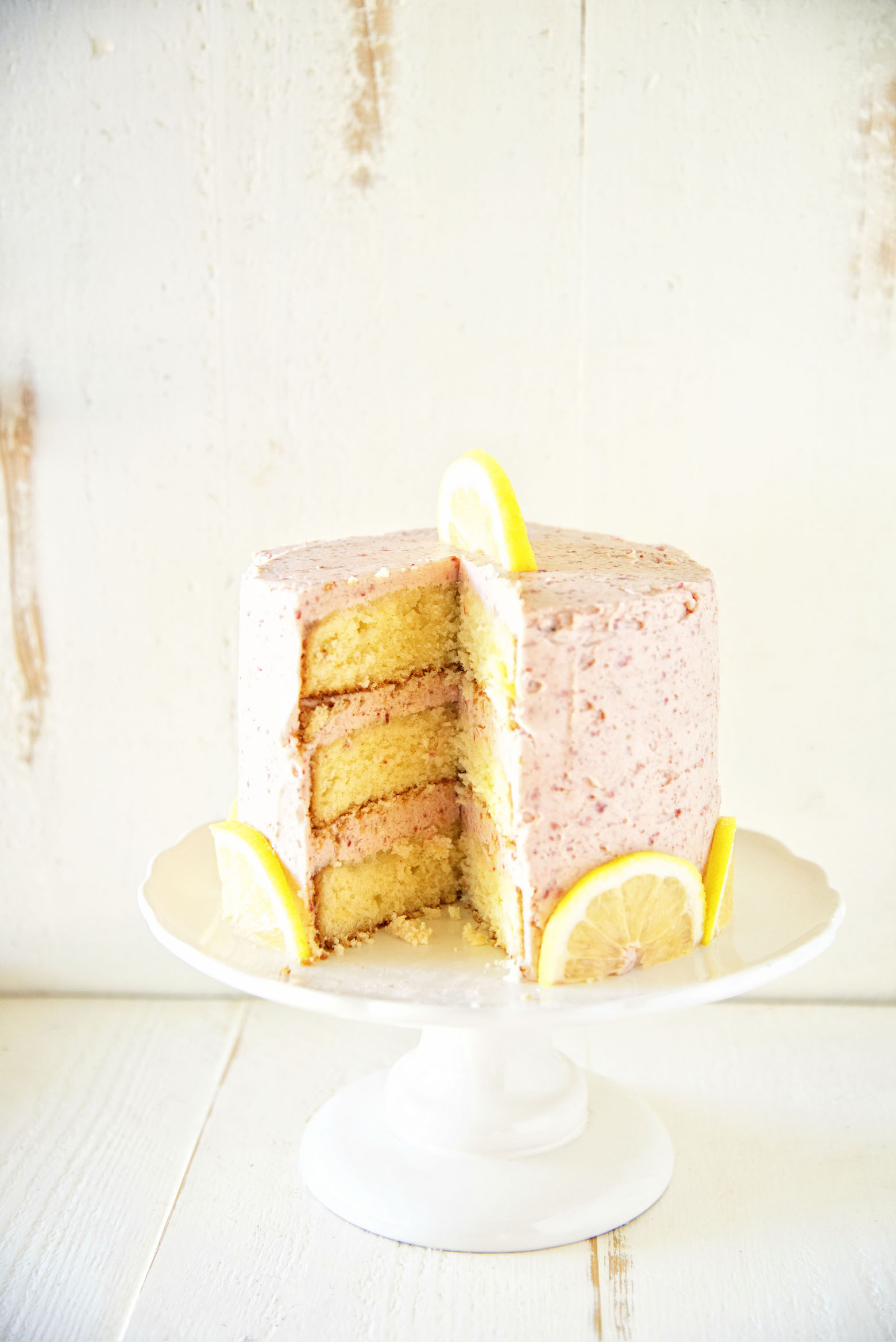 Strawberry Lemonade Layer Cake 