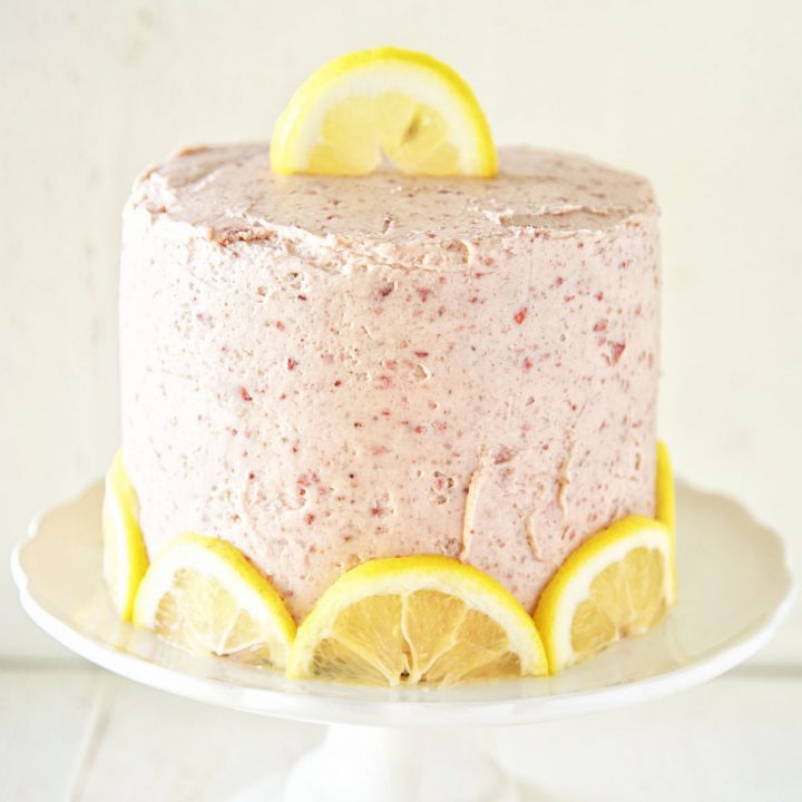 Strawberry Lemonade Layer Cake 
