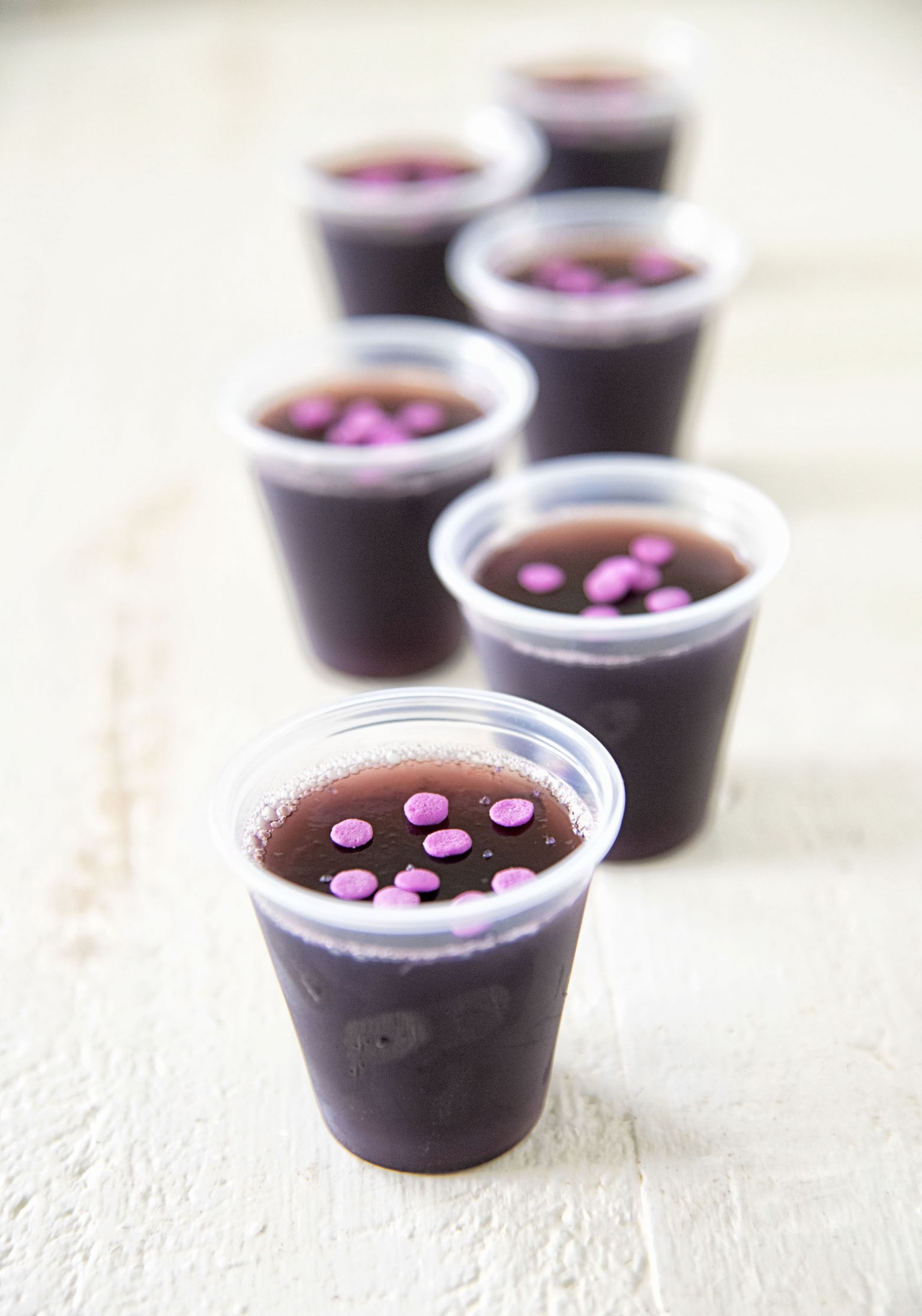 Grape Limeade Vodka JellO Shots
