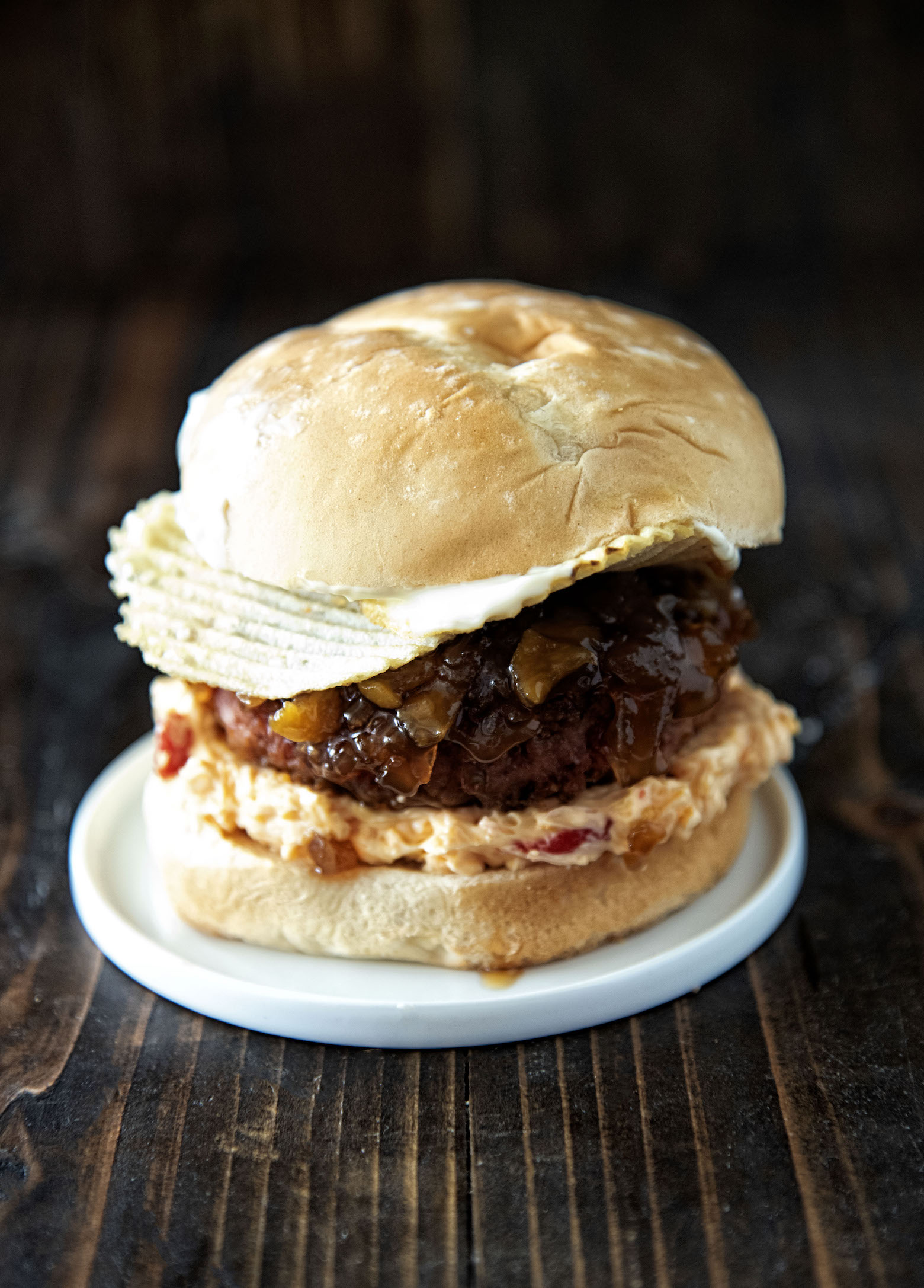 Peach Sweet Tea Southern Veggie Burger 