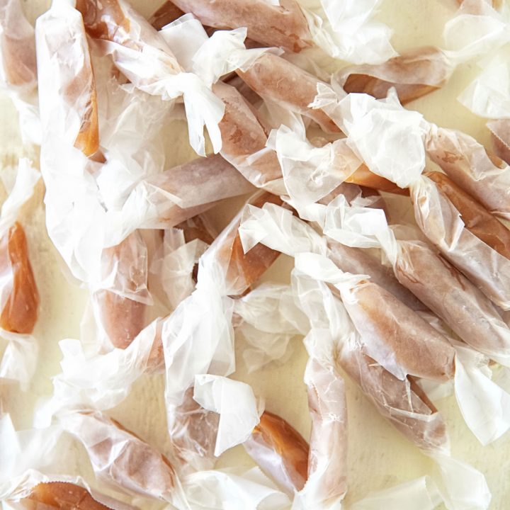 Orange Sherbet Caramels