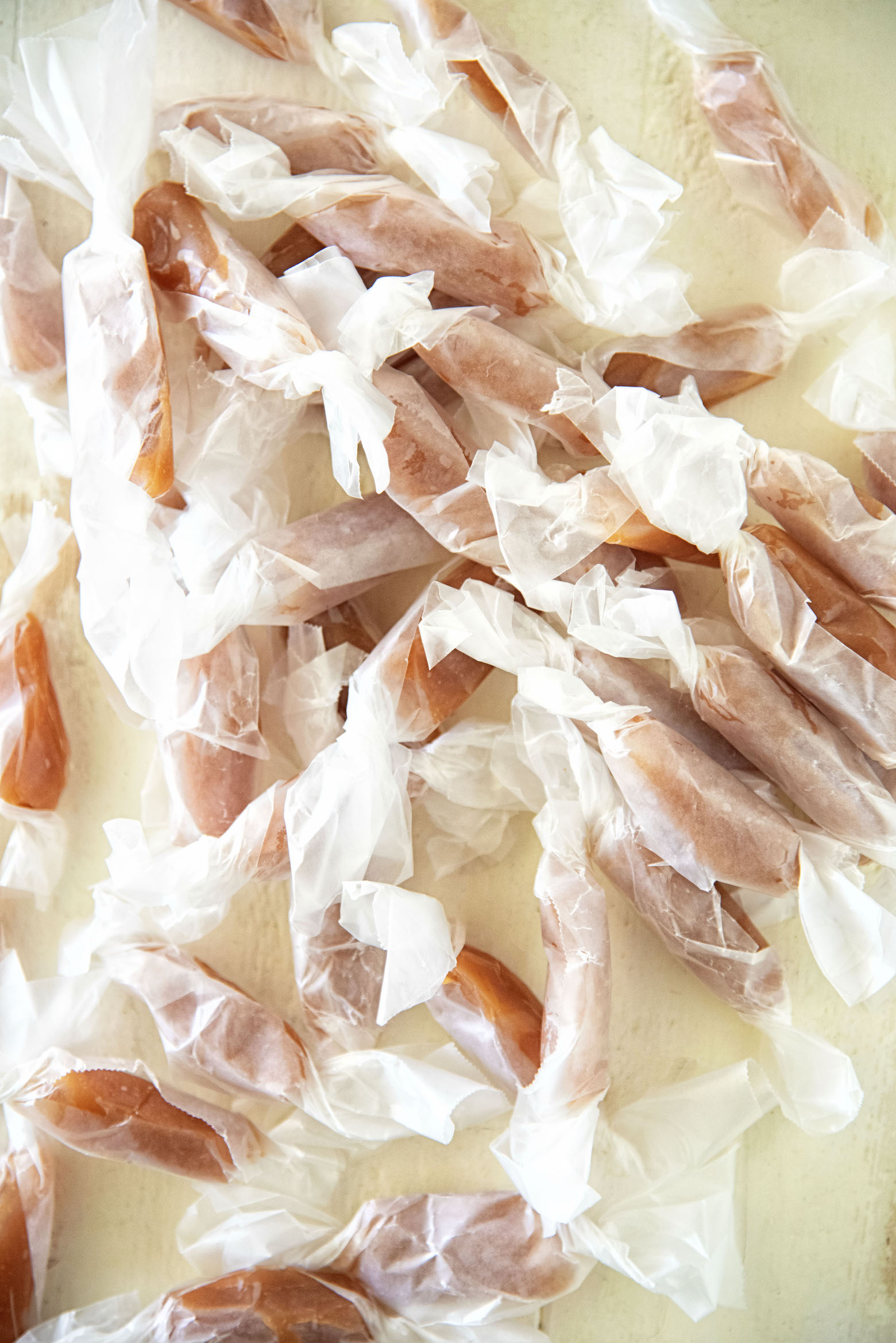 Orange Sherbet Caramels
