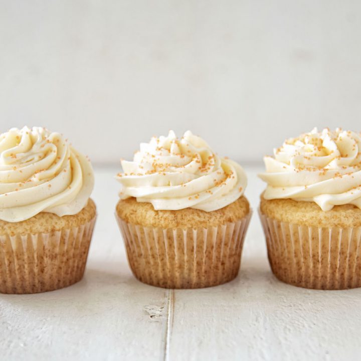 Orange Sherbet Cupcakes