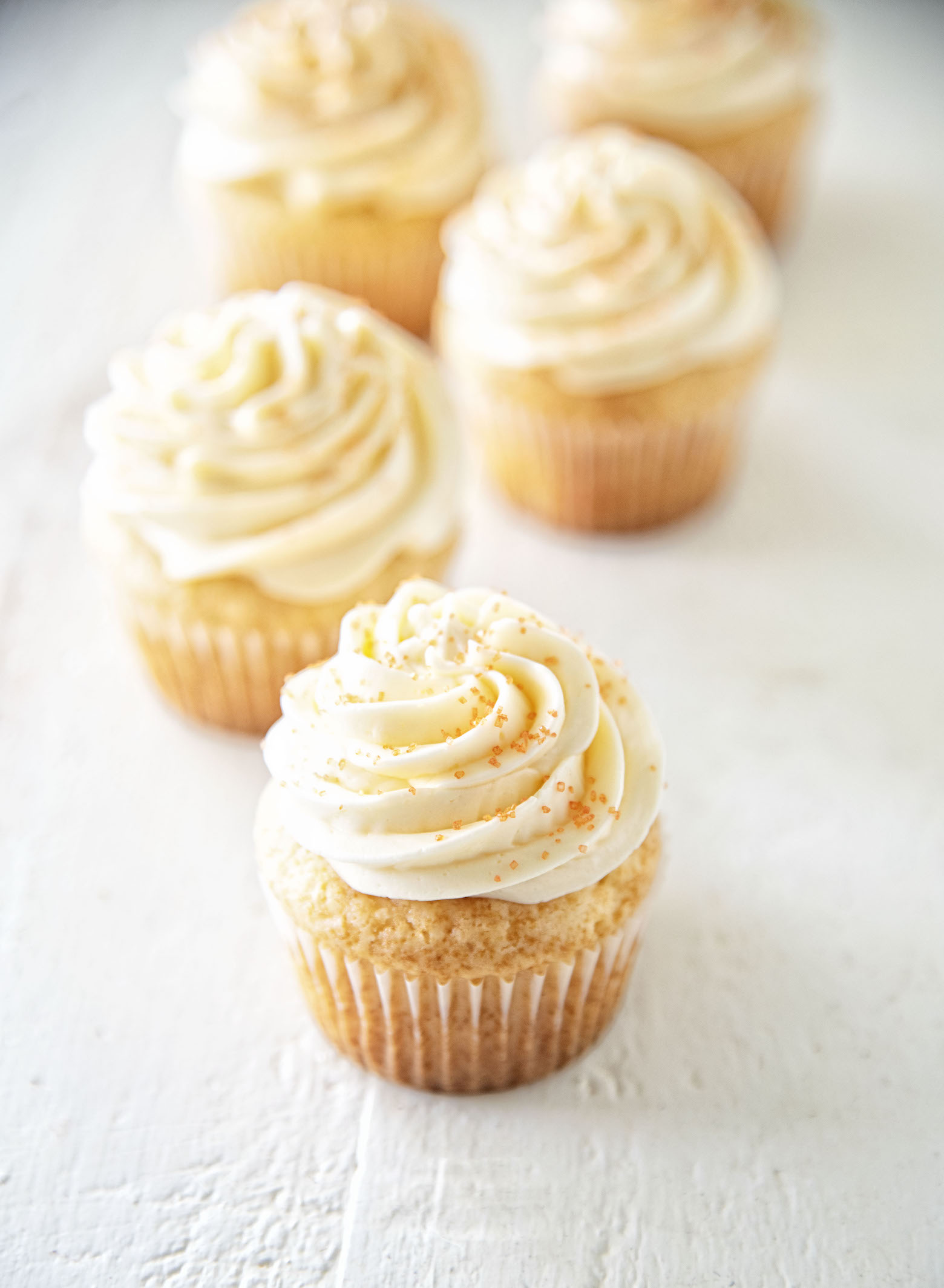 Orange Sherbet Cupcakes