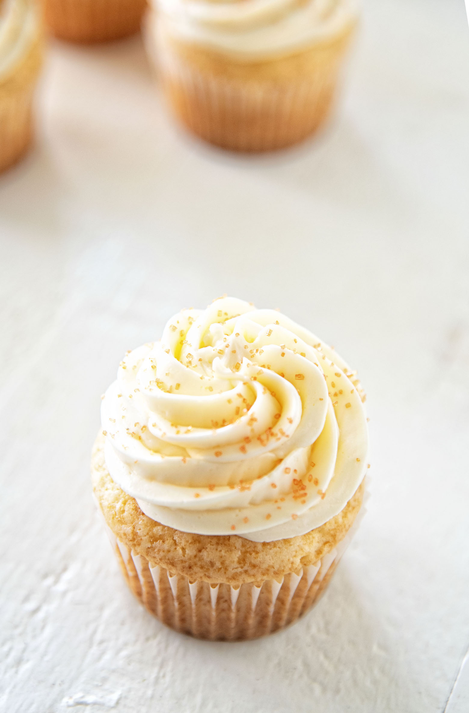 Orange Sherbet Cupcakes 