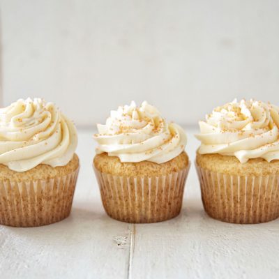 Orange Sherbet Cupcakes