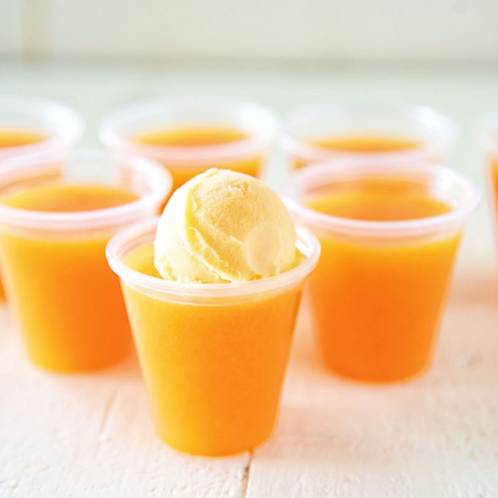 Orange Sherbet Jelly Shots