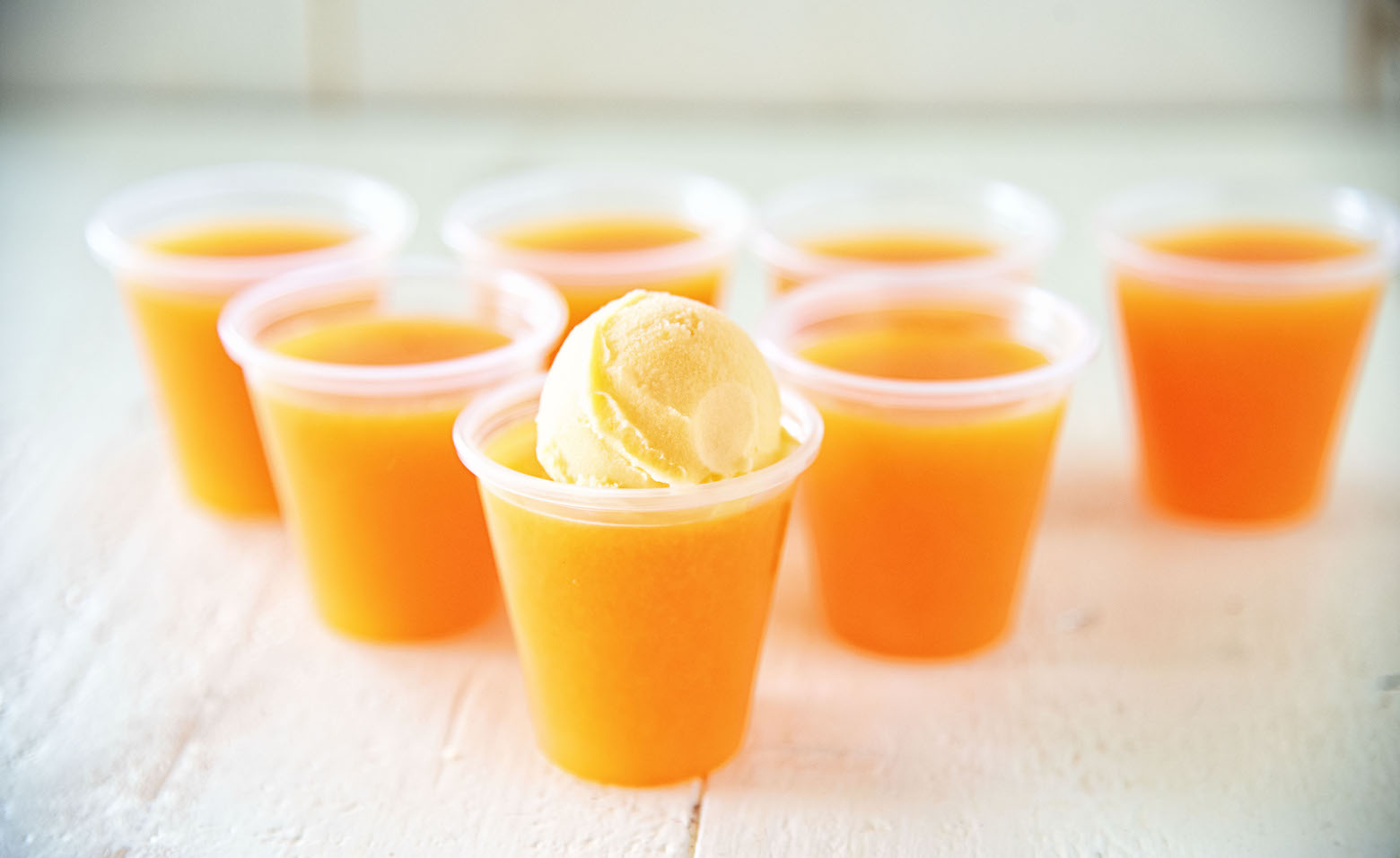 Orange Sherbet Jell-O Shot 