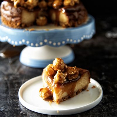 Caramel Corn Cheesecake #SummerDessertWeek