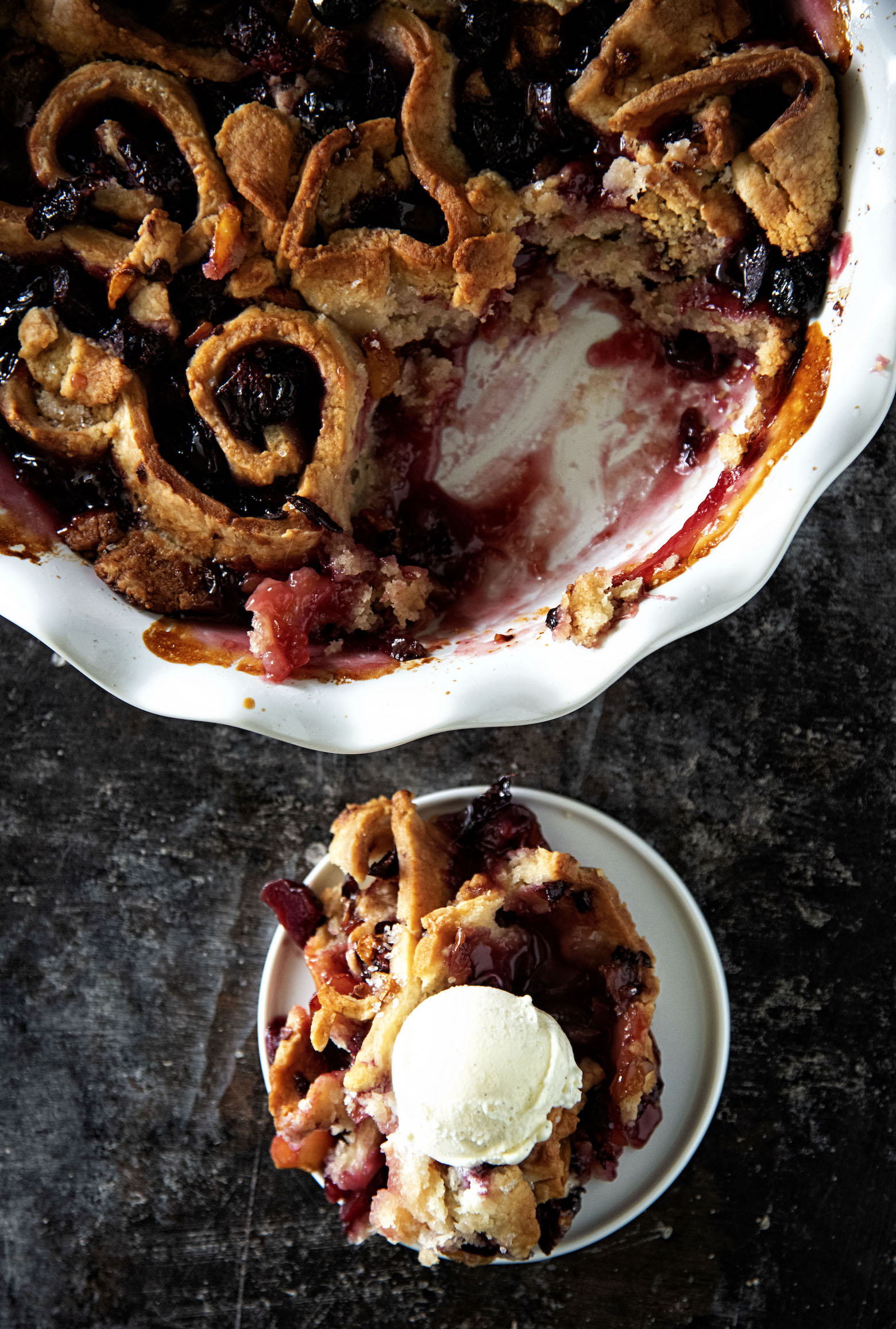 Cherry Limeade Biscuit Cobbler 