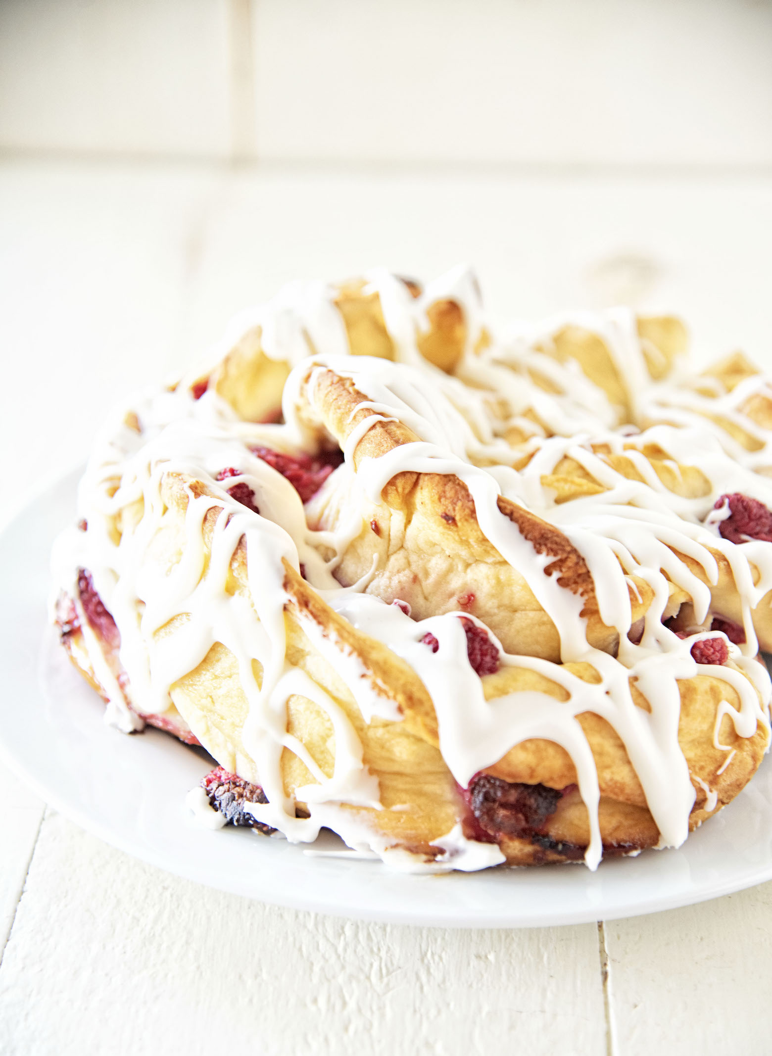 Honey Raspberry Coffee Cake