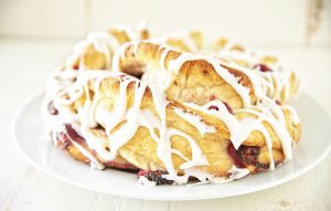 Honey Raspberry Coffee Cake