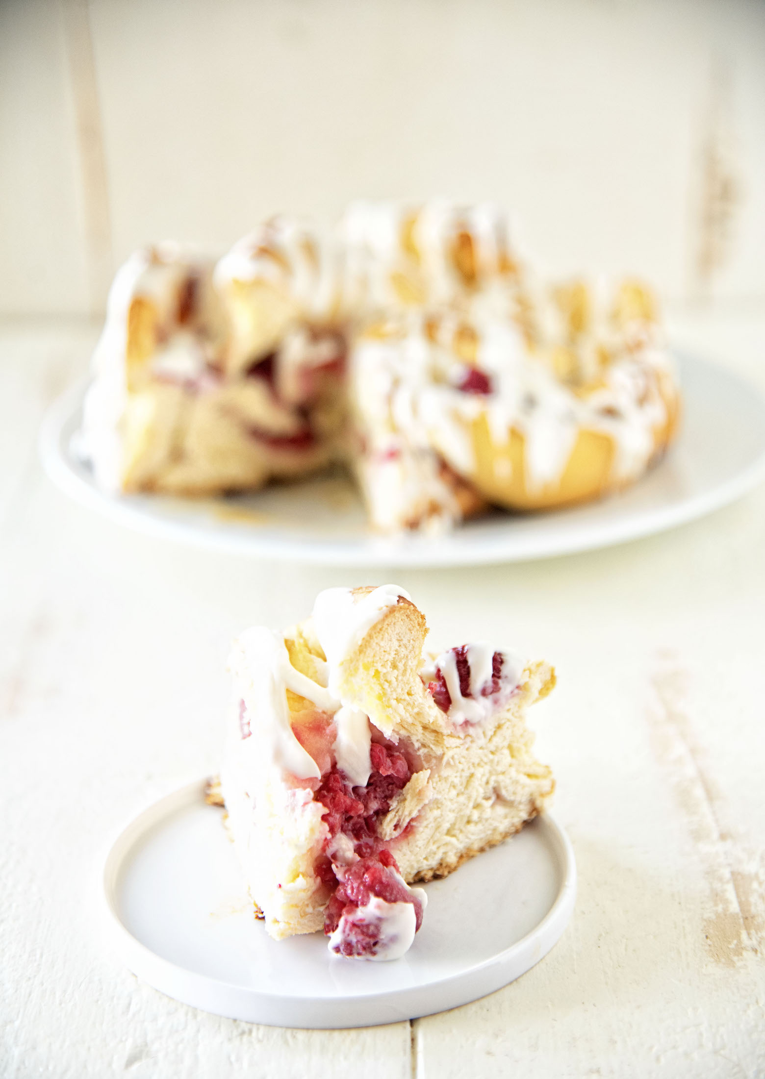 Honey Raspberry Coffee Cake