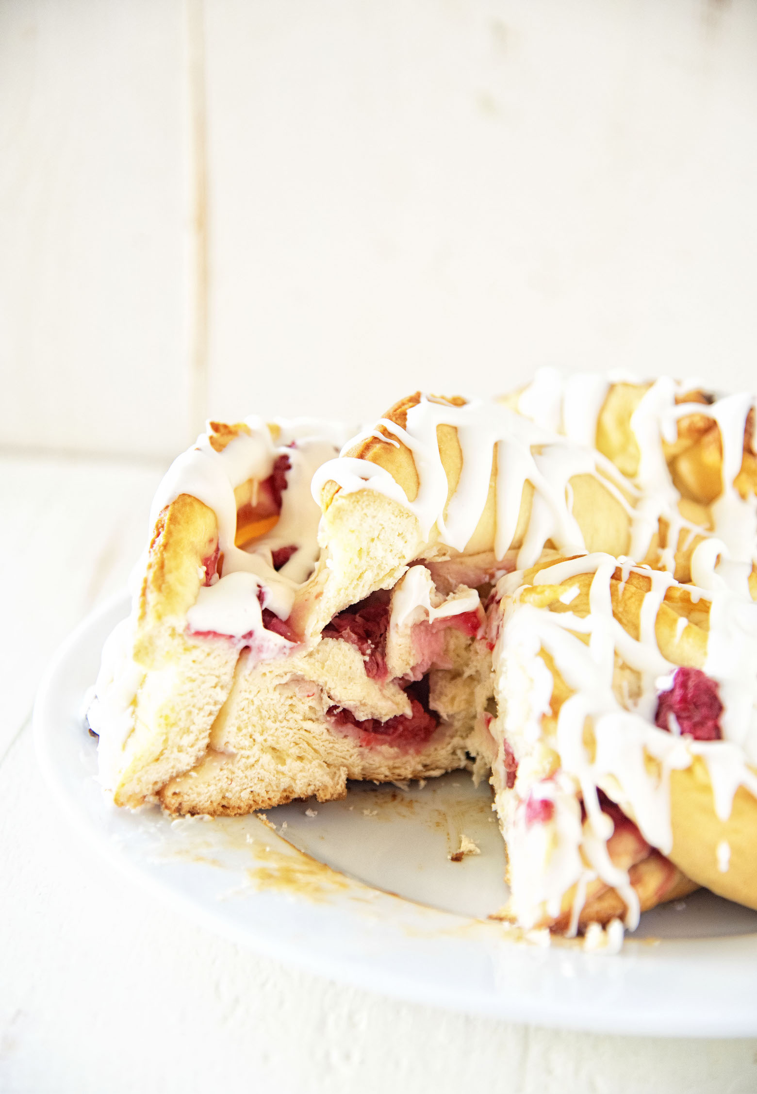 Honey Raspberry Coffee Cake