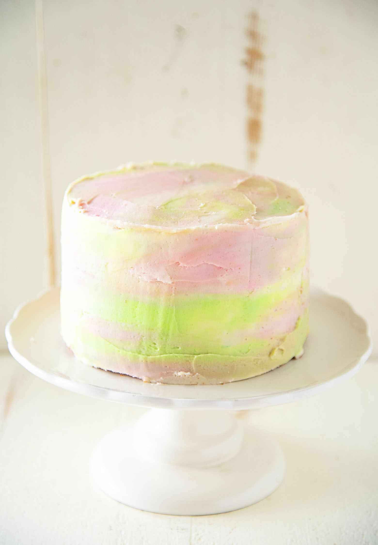 Rainbow Sherbet Layer Cake