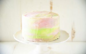 Rainbow Sherbet Layer Cake