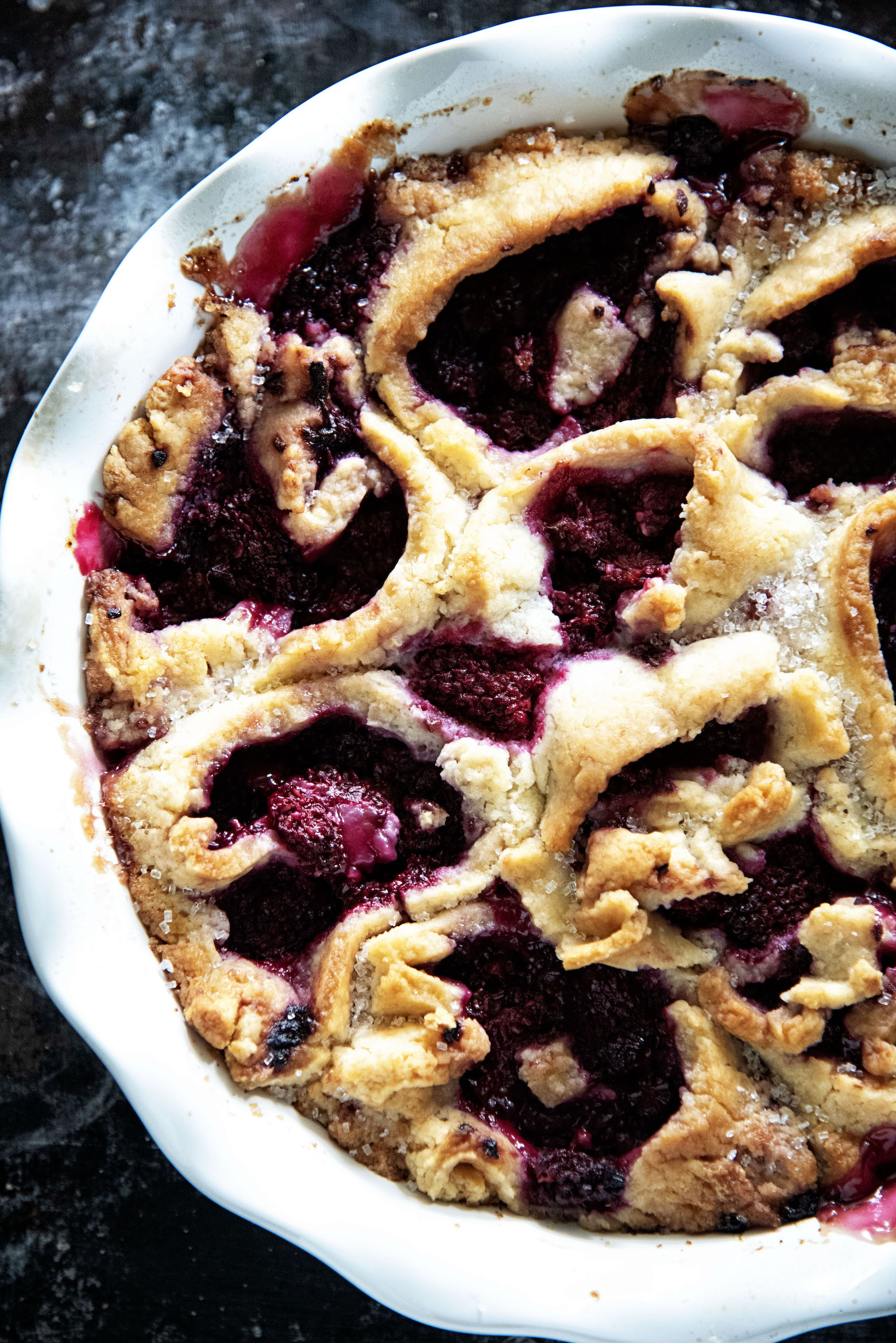 Tayberry Biscuit Cobbler