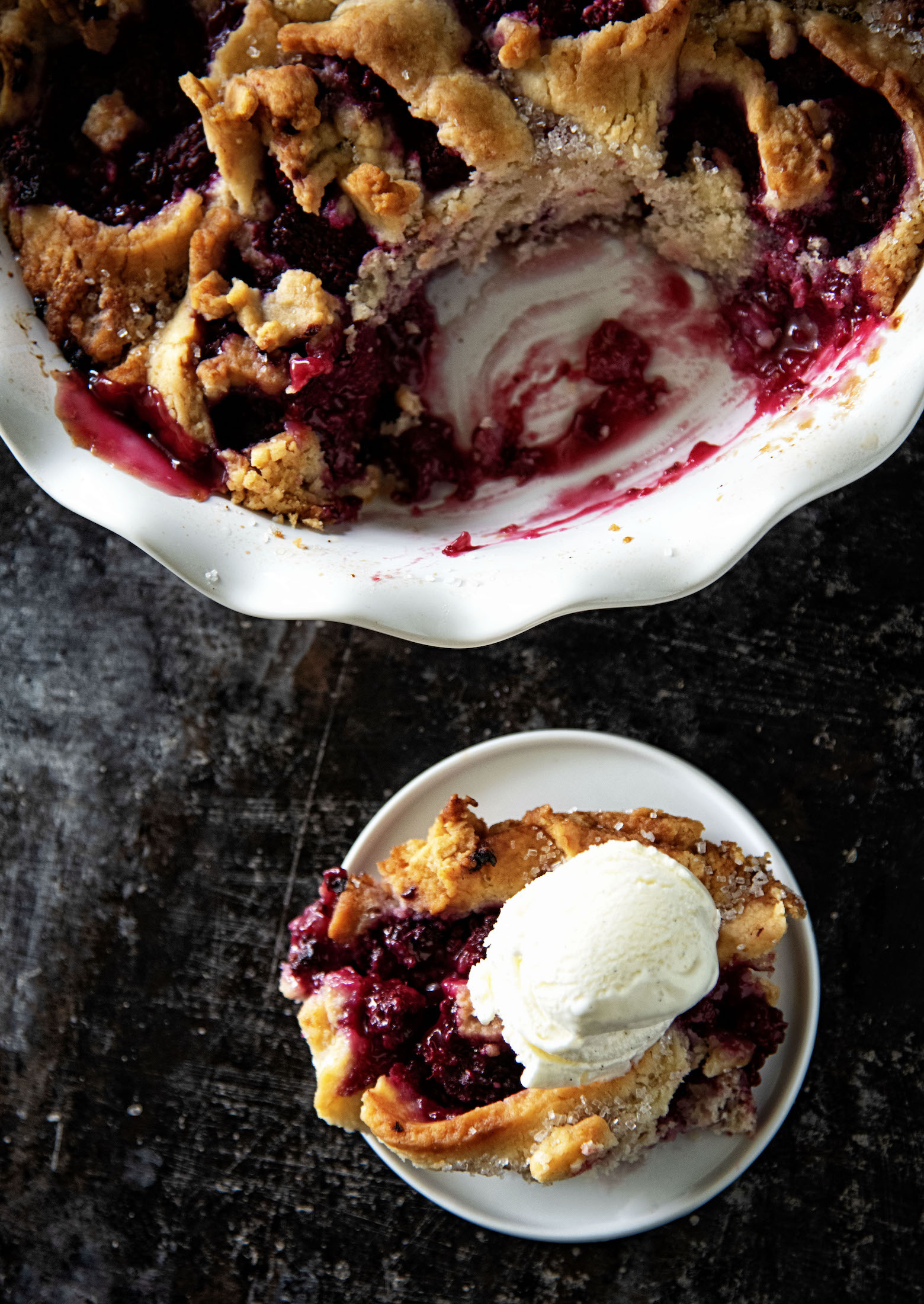 Tayberry Biscuit Cobbler 