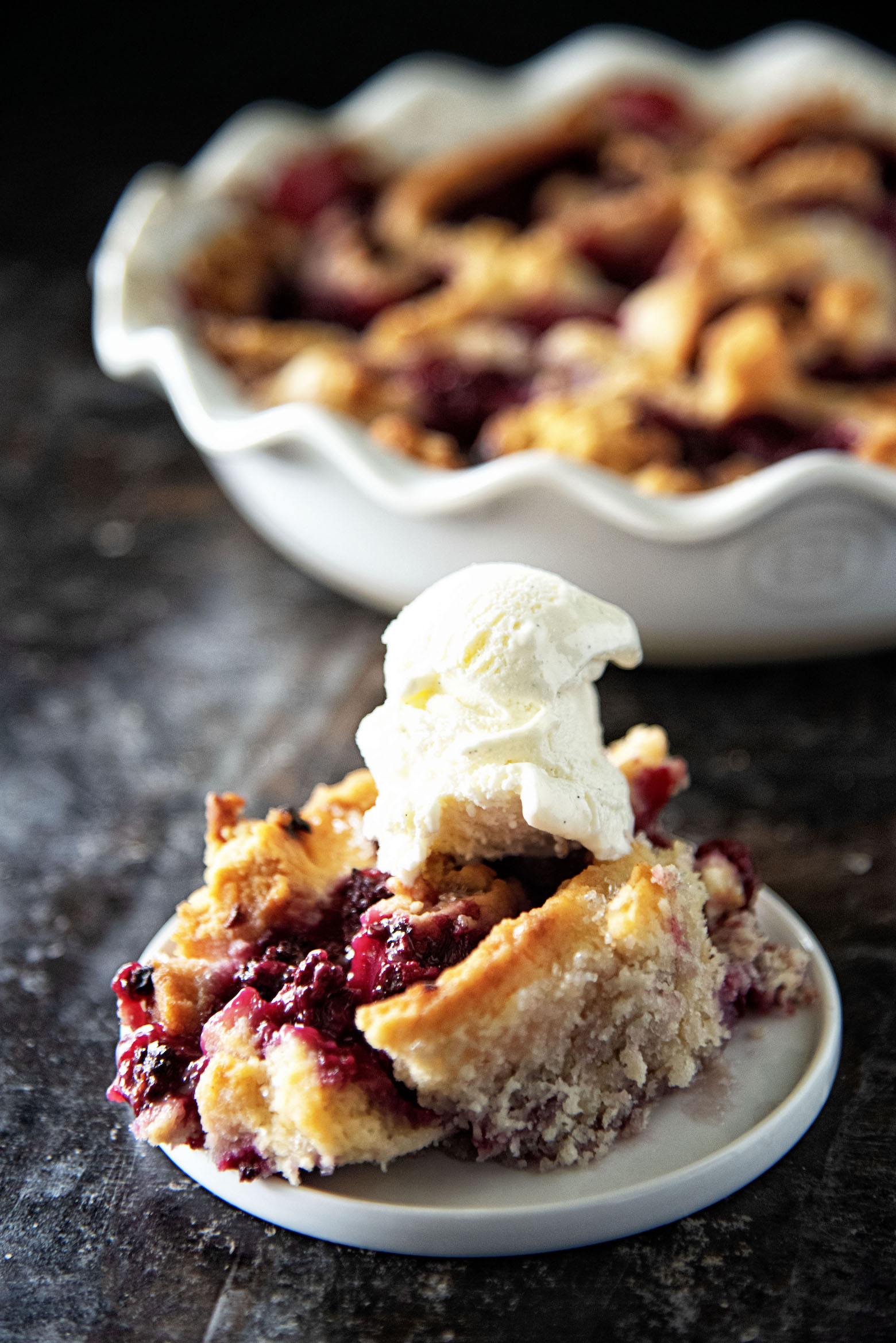 Tayberry Biscuit Cobbler