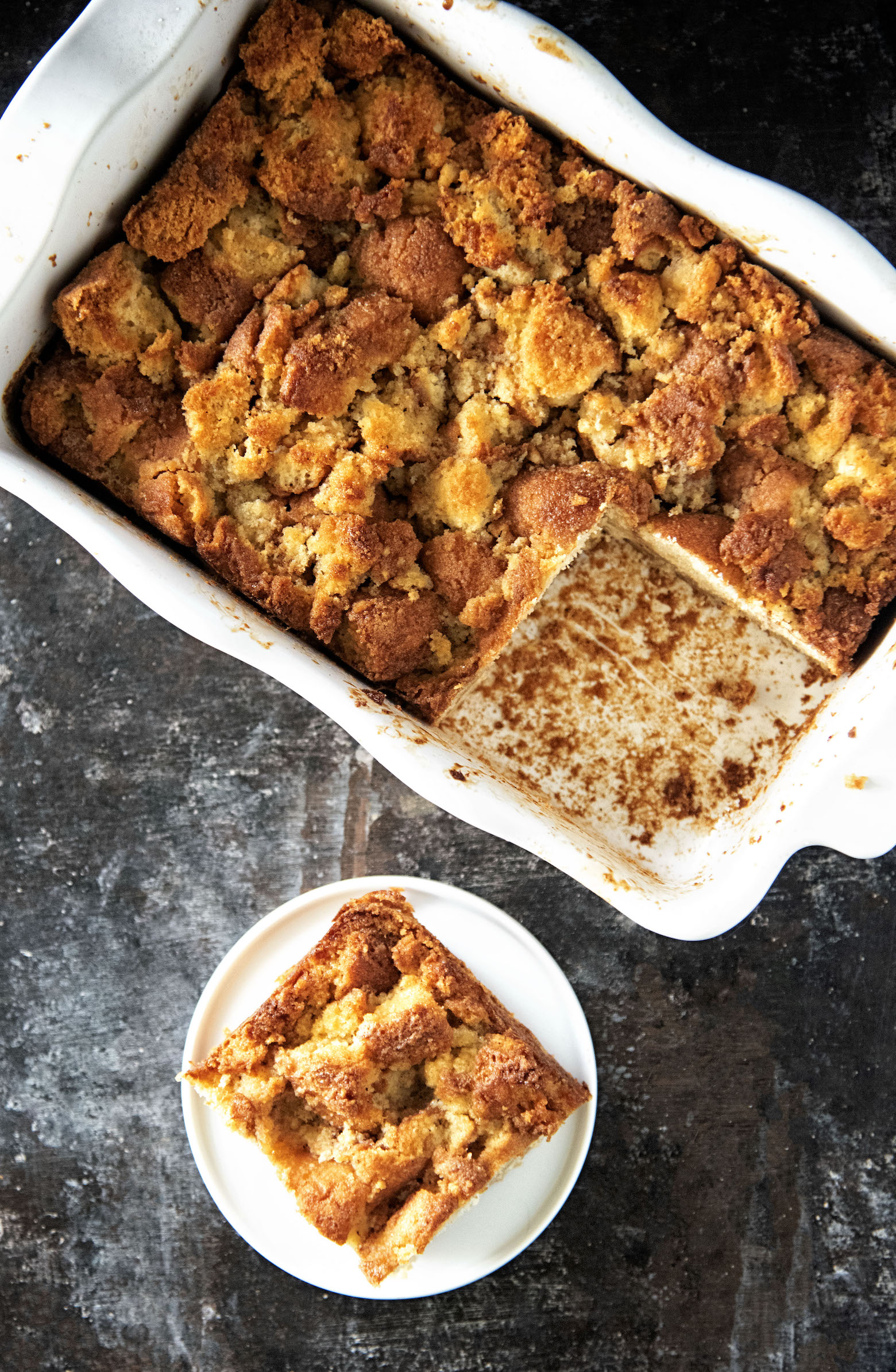 Apple Cider Donut Bread Pudding 