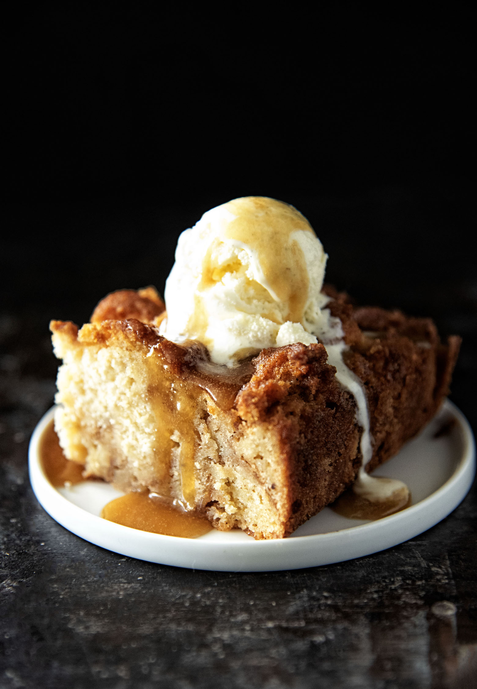 Apple Cider Donut Bread Pudding