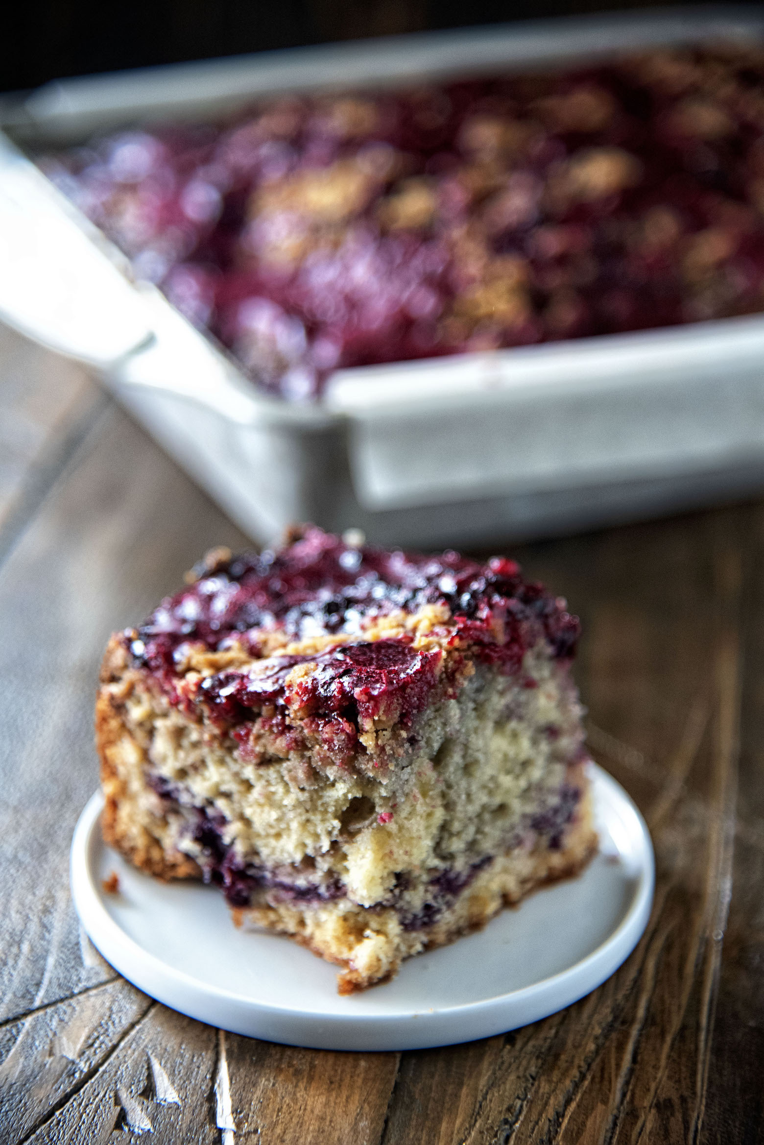 Blackberry Brown Butter Crumb Coffee Cake 