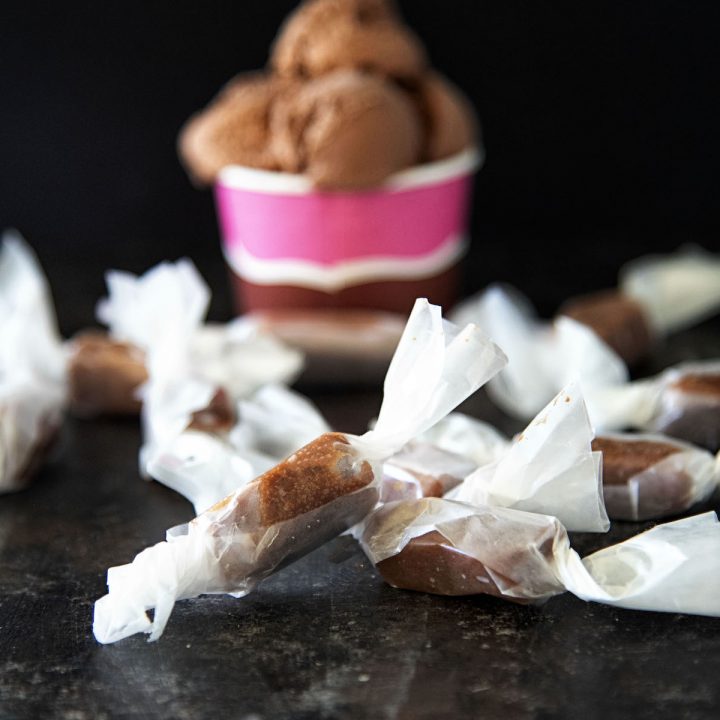 Chocolate Ice Cream Caramels 