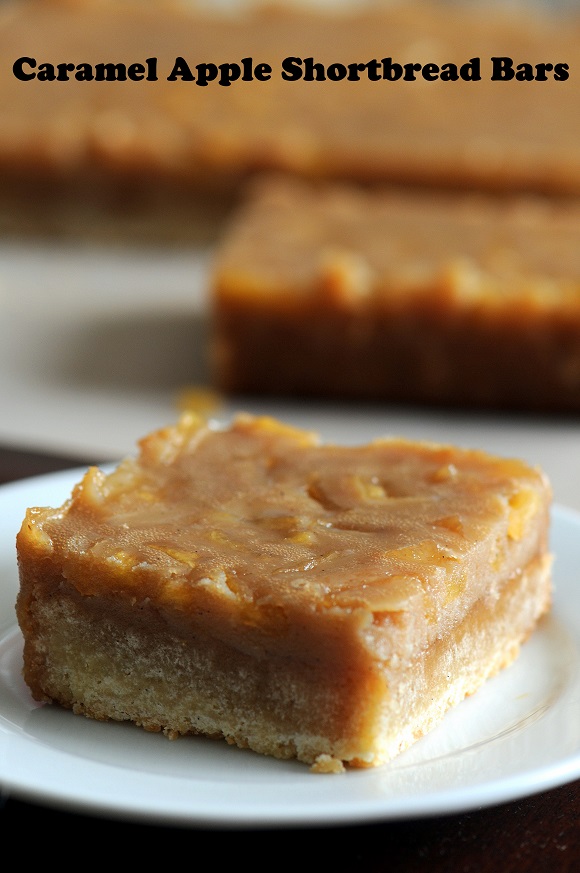 Caramel Apple Shortbread Bars