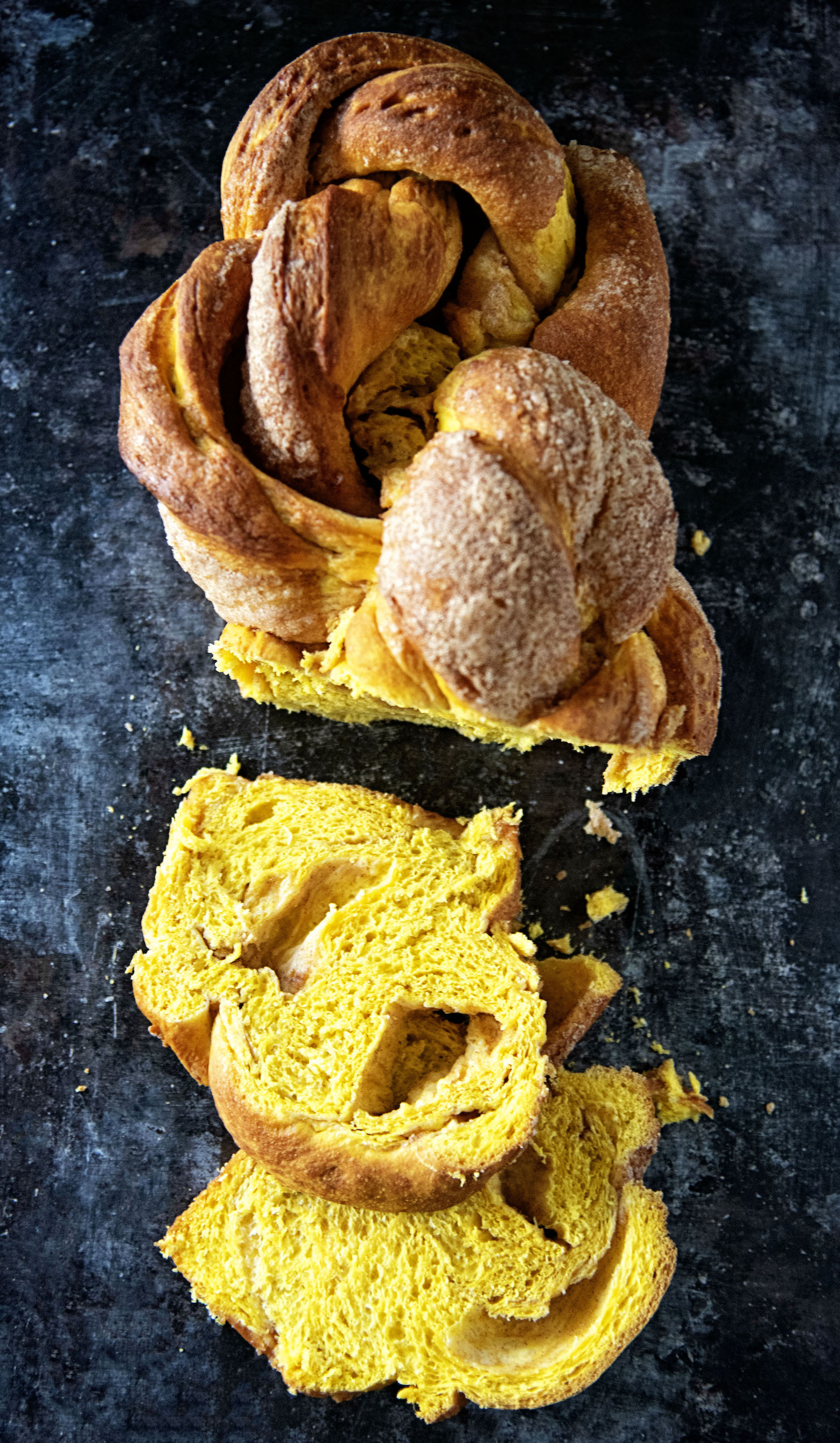 Cinnamon Sugar Pumpkin Brioche Twist