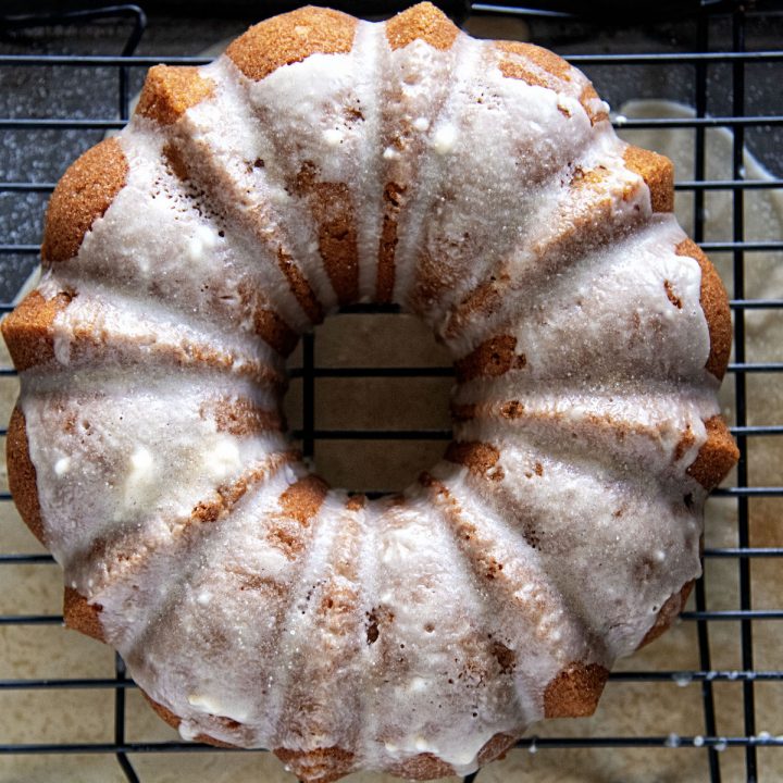 Glazed Apple Cider Donut Cake