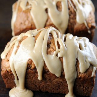 Mini Caramel-Glazed Honey Crisp Apple Bread