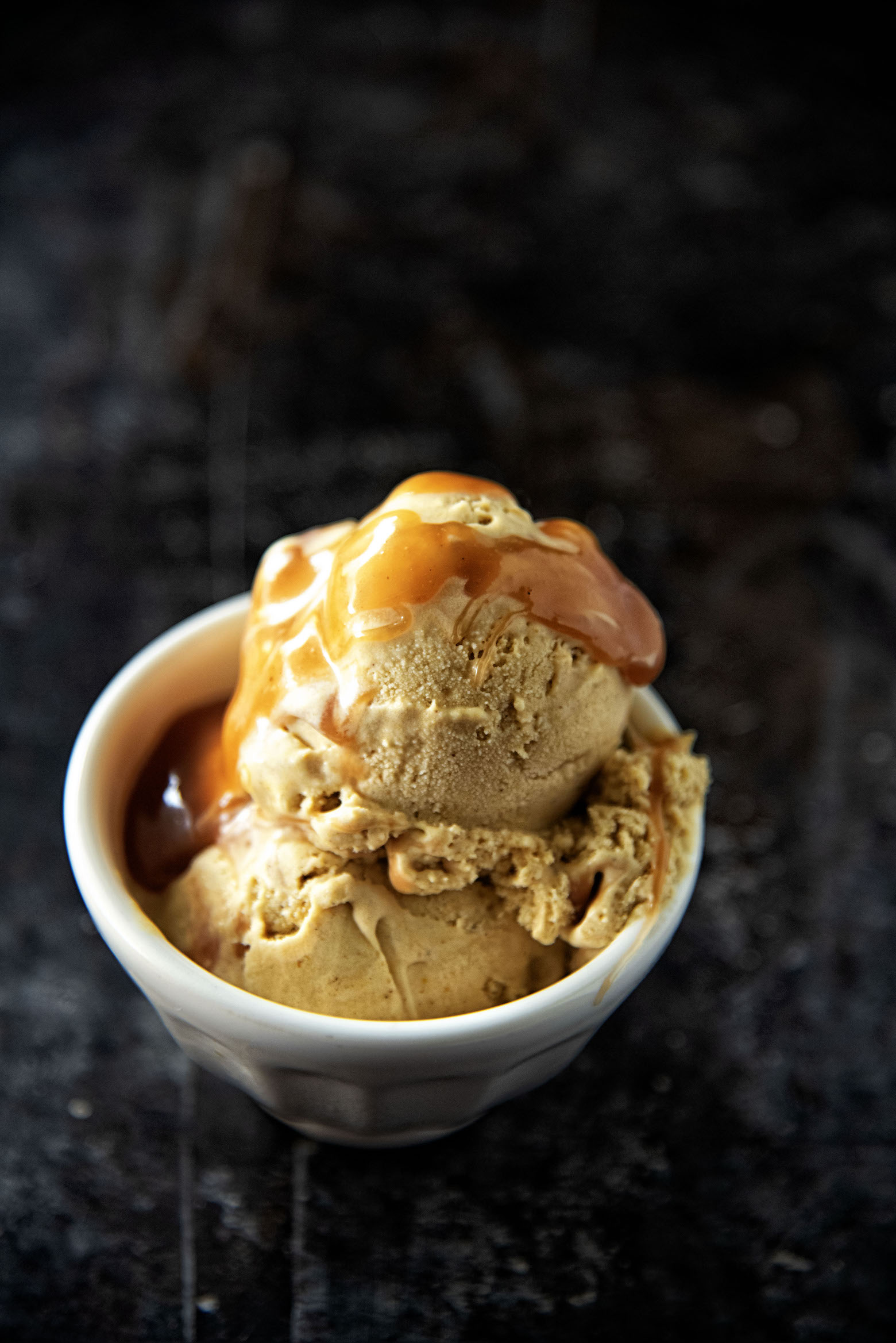 Pumpkin Whiskey Caramel Ice Cream 