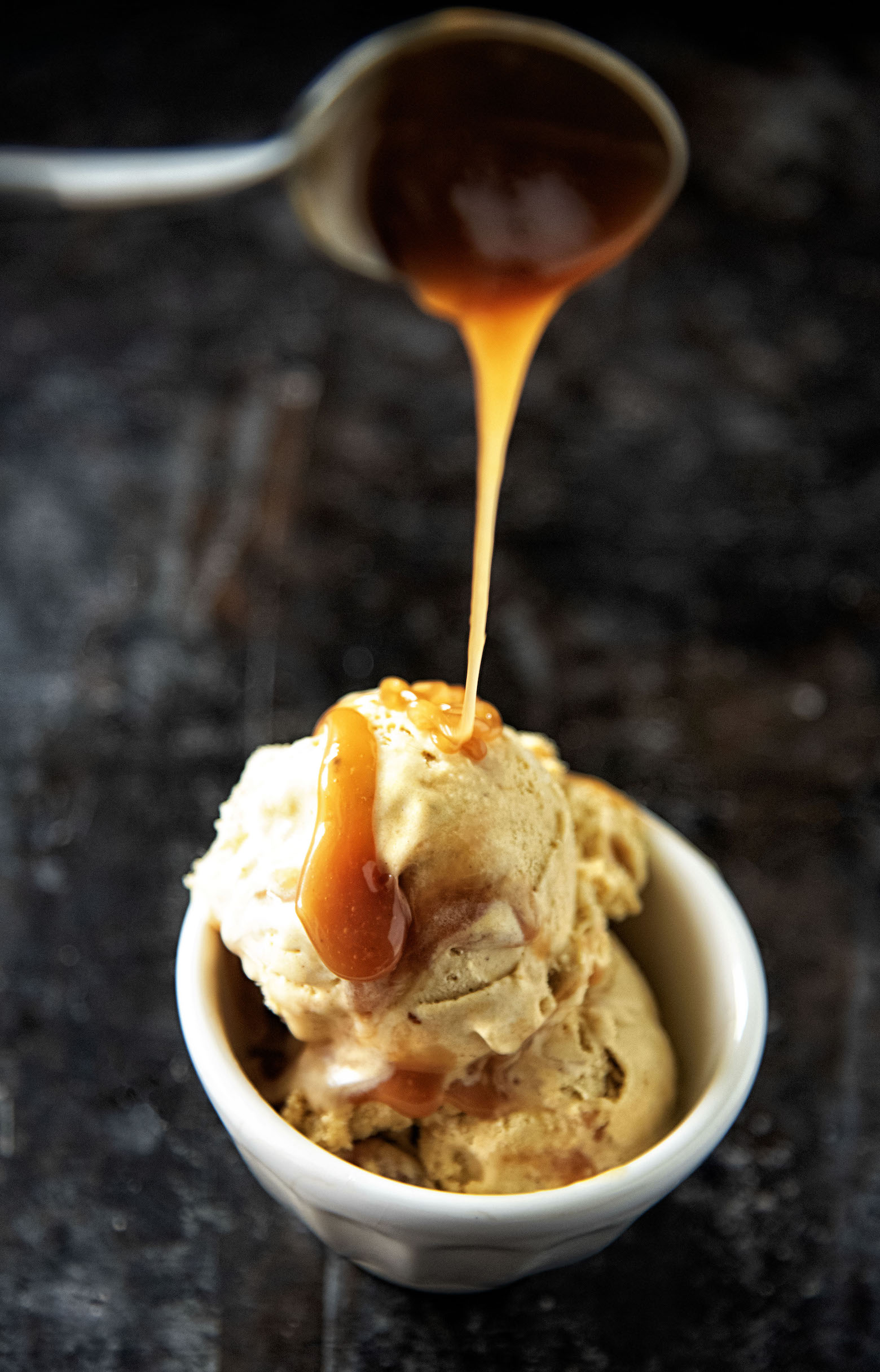 Pumpkin Whiskey Caramel Ice Cream 