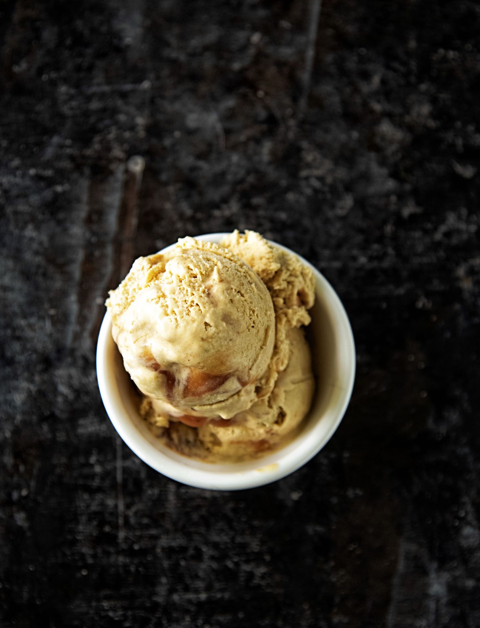 Pumpkin Whiskey Caramel Ice Cream 