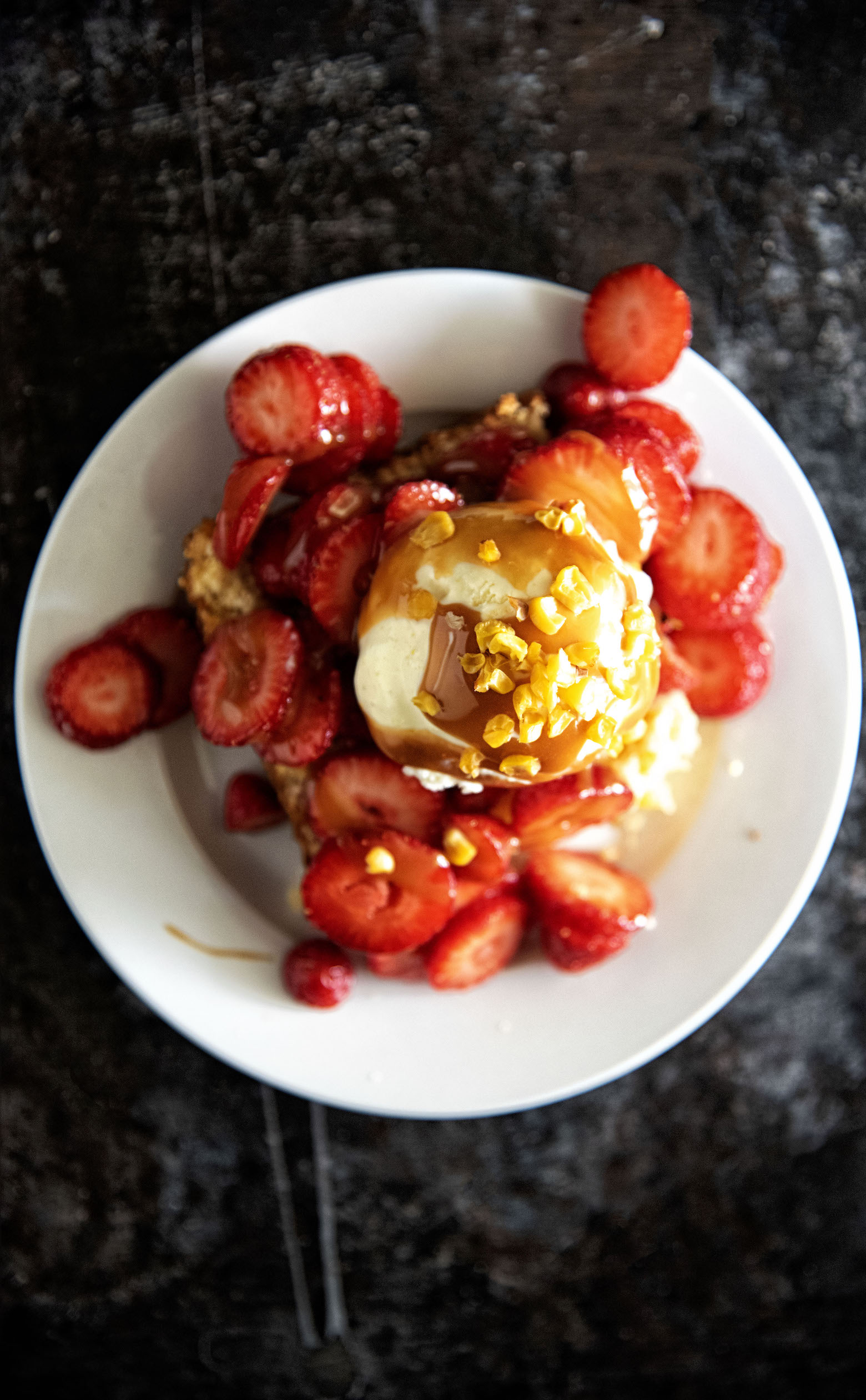 Sweet Corn Strawberry Cornbread Shortcake