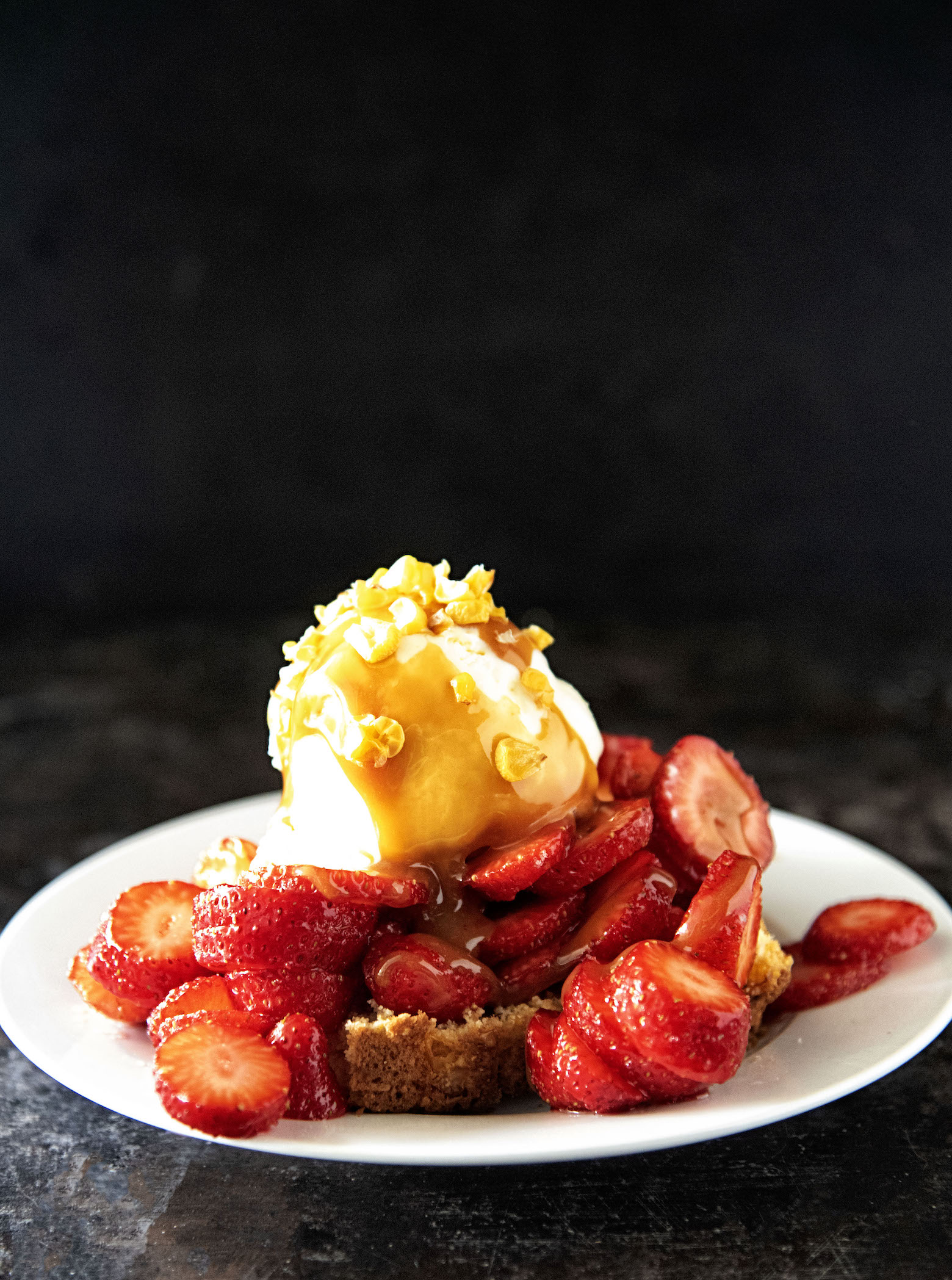 Sweet Corn Strawberry Cornbread Shortcake