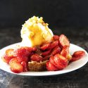 Sweet Corn Strawberry Cornbread Shortcake