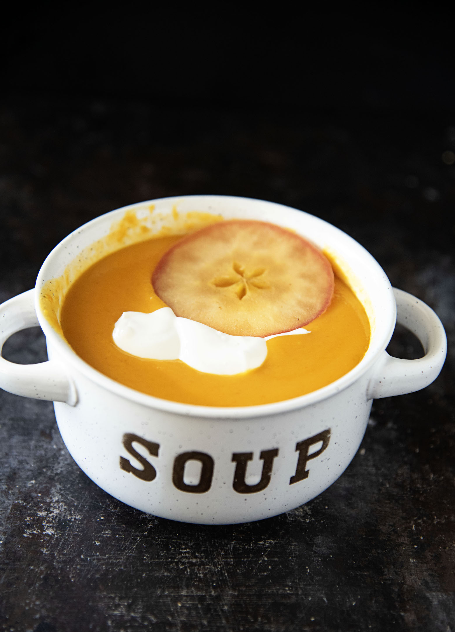 Sweet Potato Apple Cider Soup