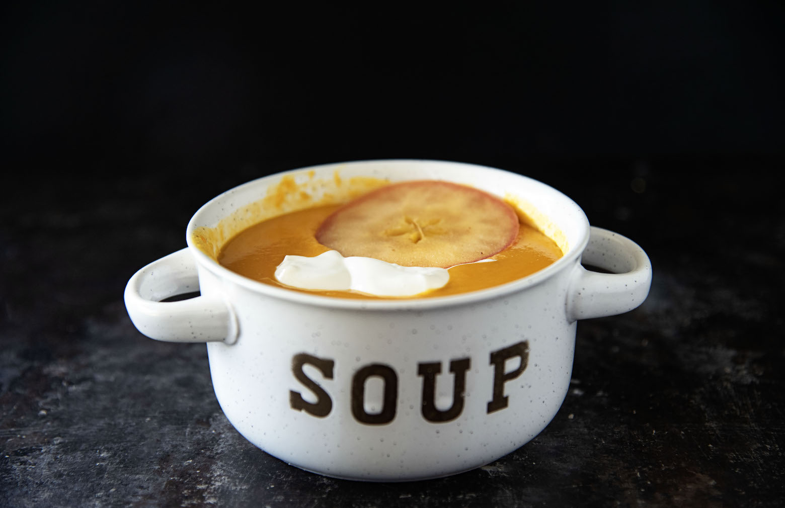 Sweet Potato Apple Cider Soup