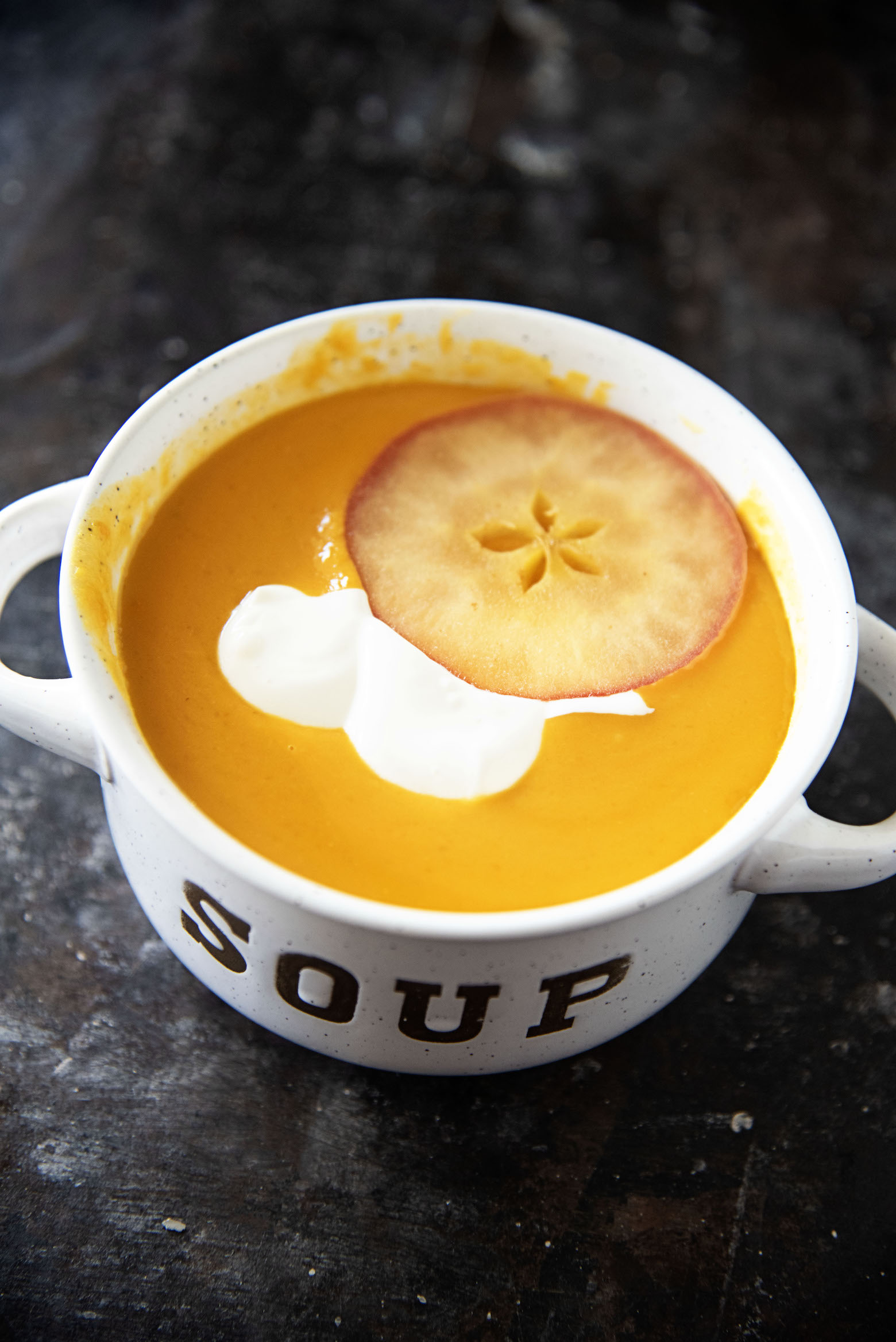 Sweet Potato Apple Cider Soup