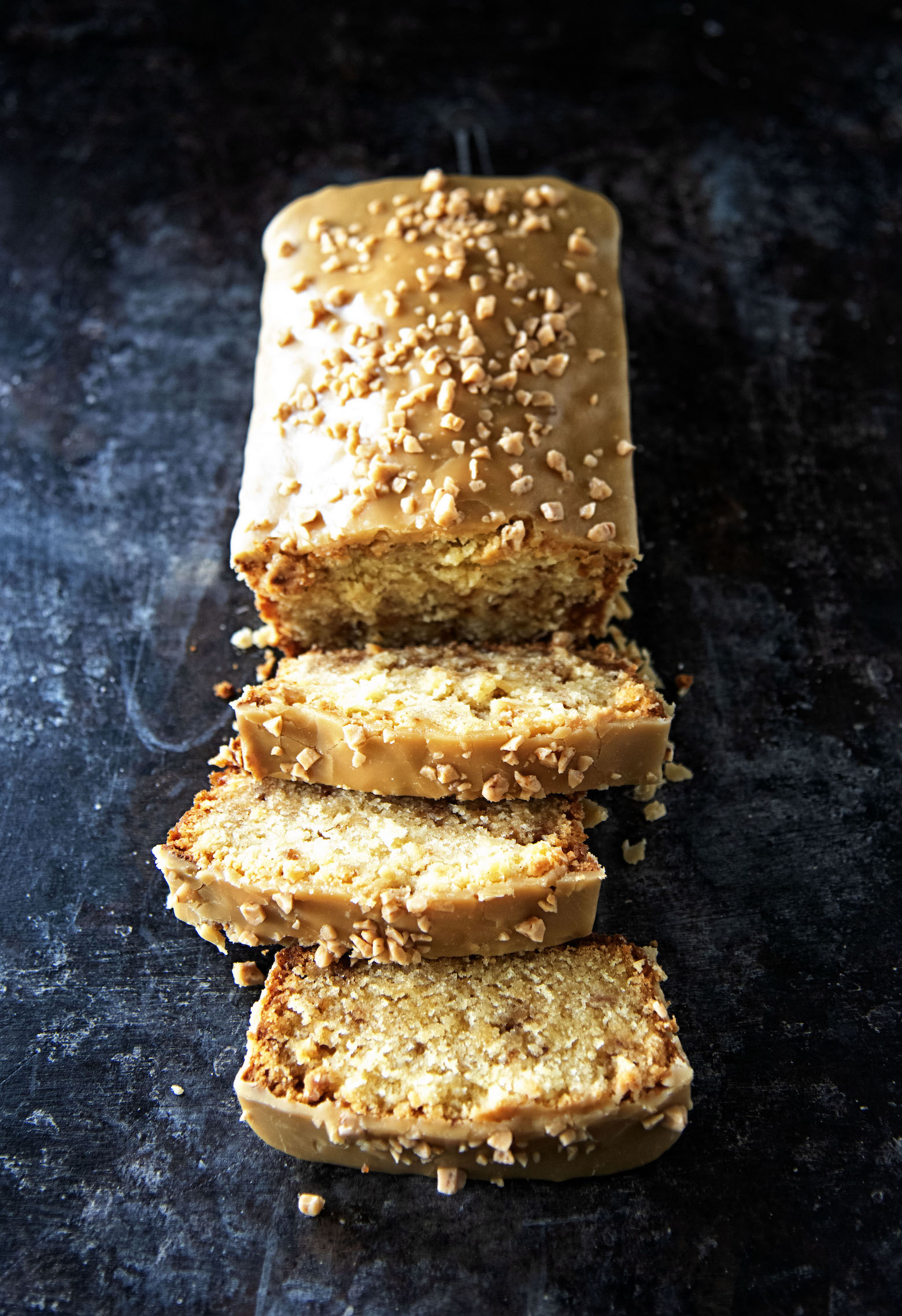 Toffee Apple Cider Pound Cake