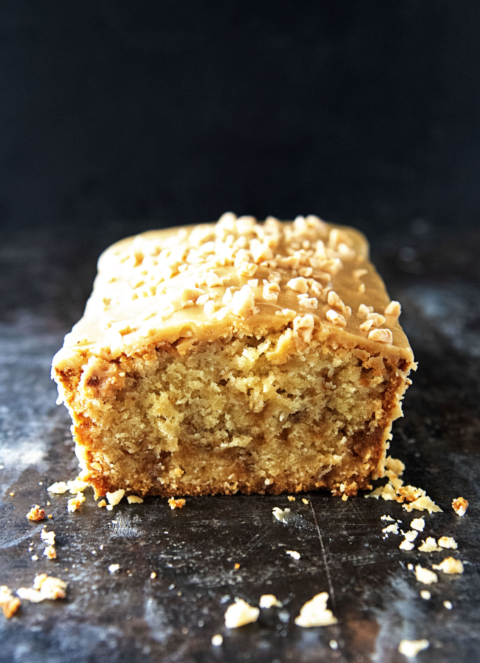 Toffee Apple Cider Pound Cake