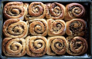 Zucchini Lemon Pistachio Cinnamon Rolls