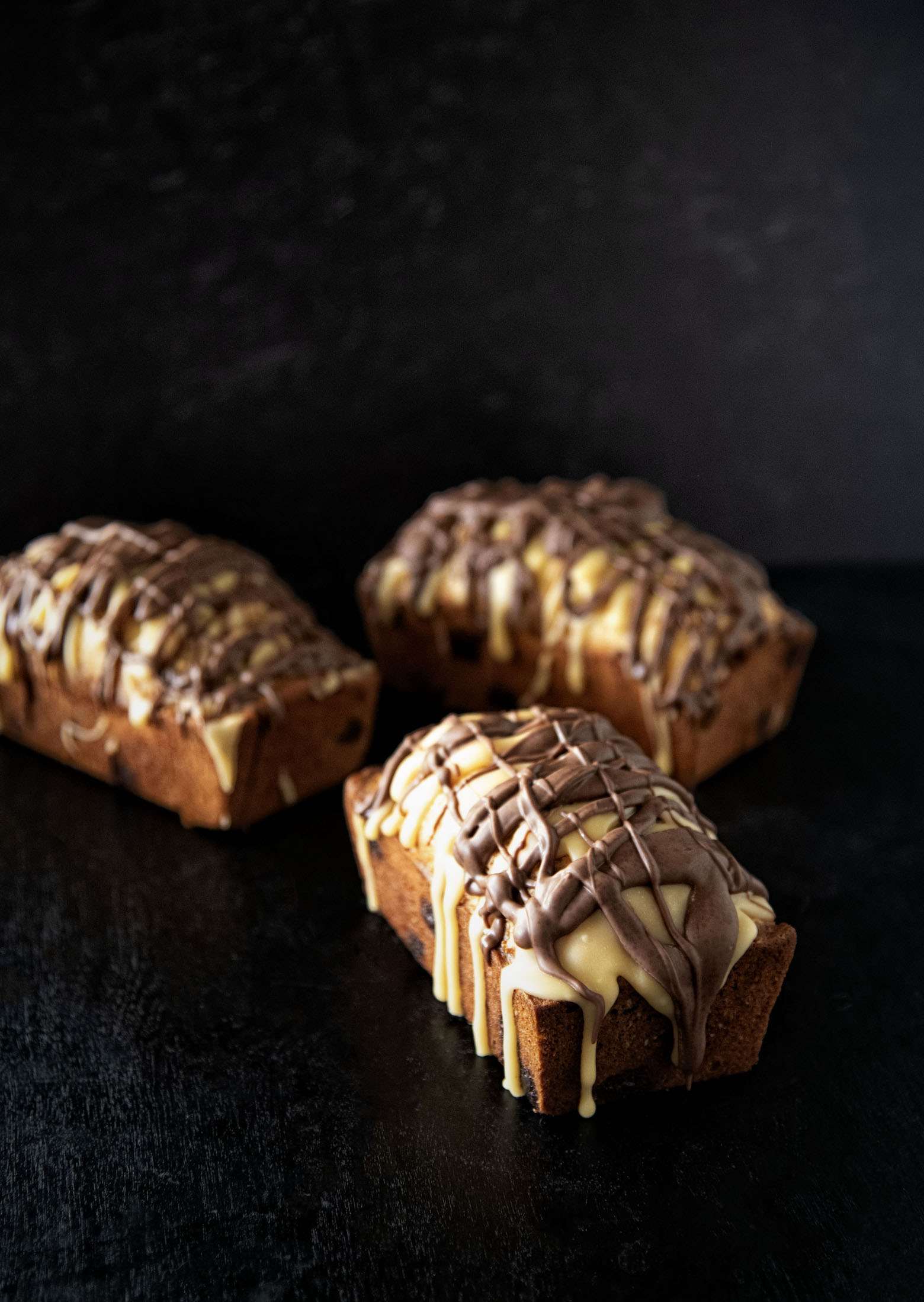 Chocolate Peanut Caramel Quick Bread