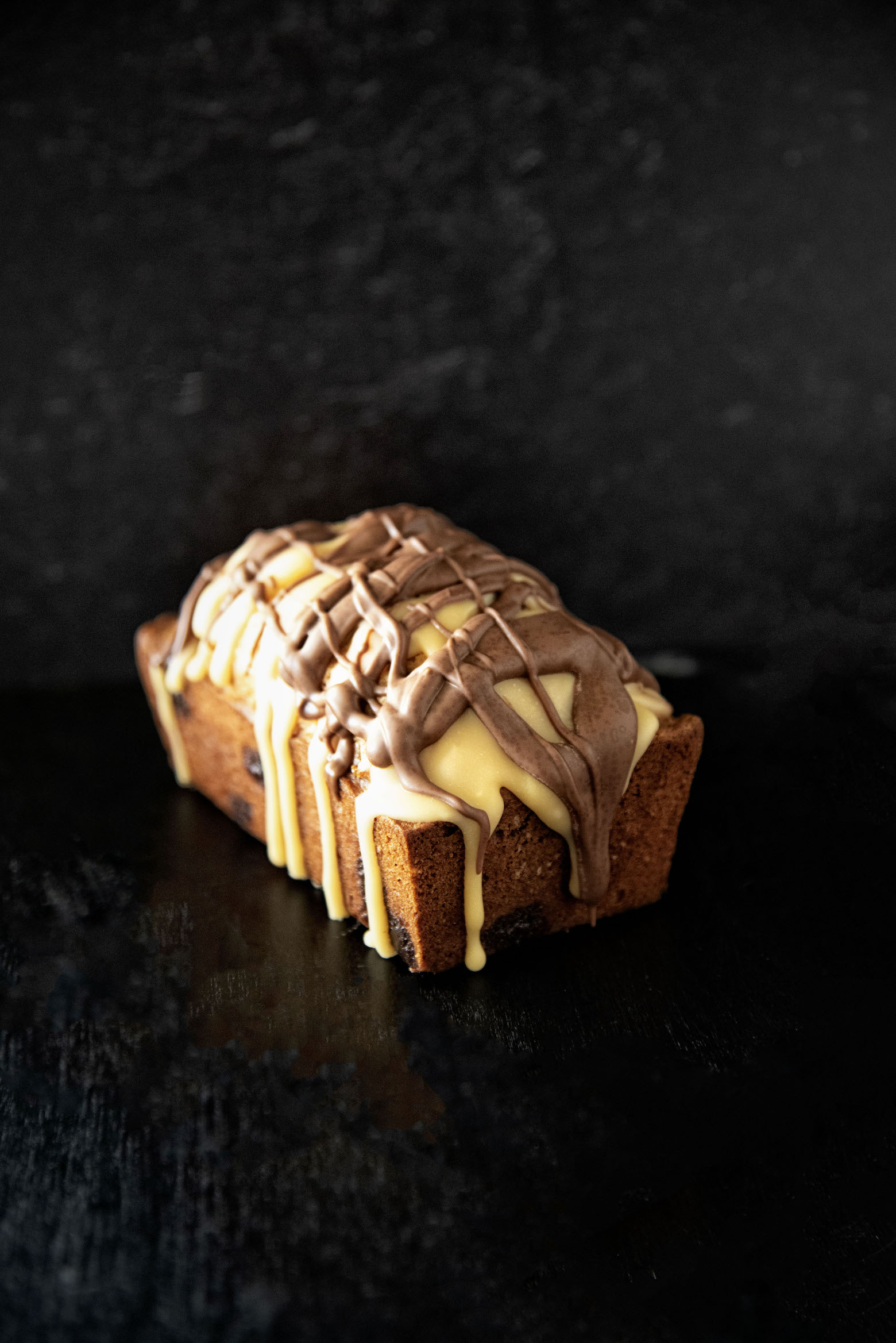 Chocolate Peanut Caramel Quick Bread