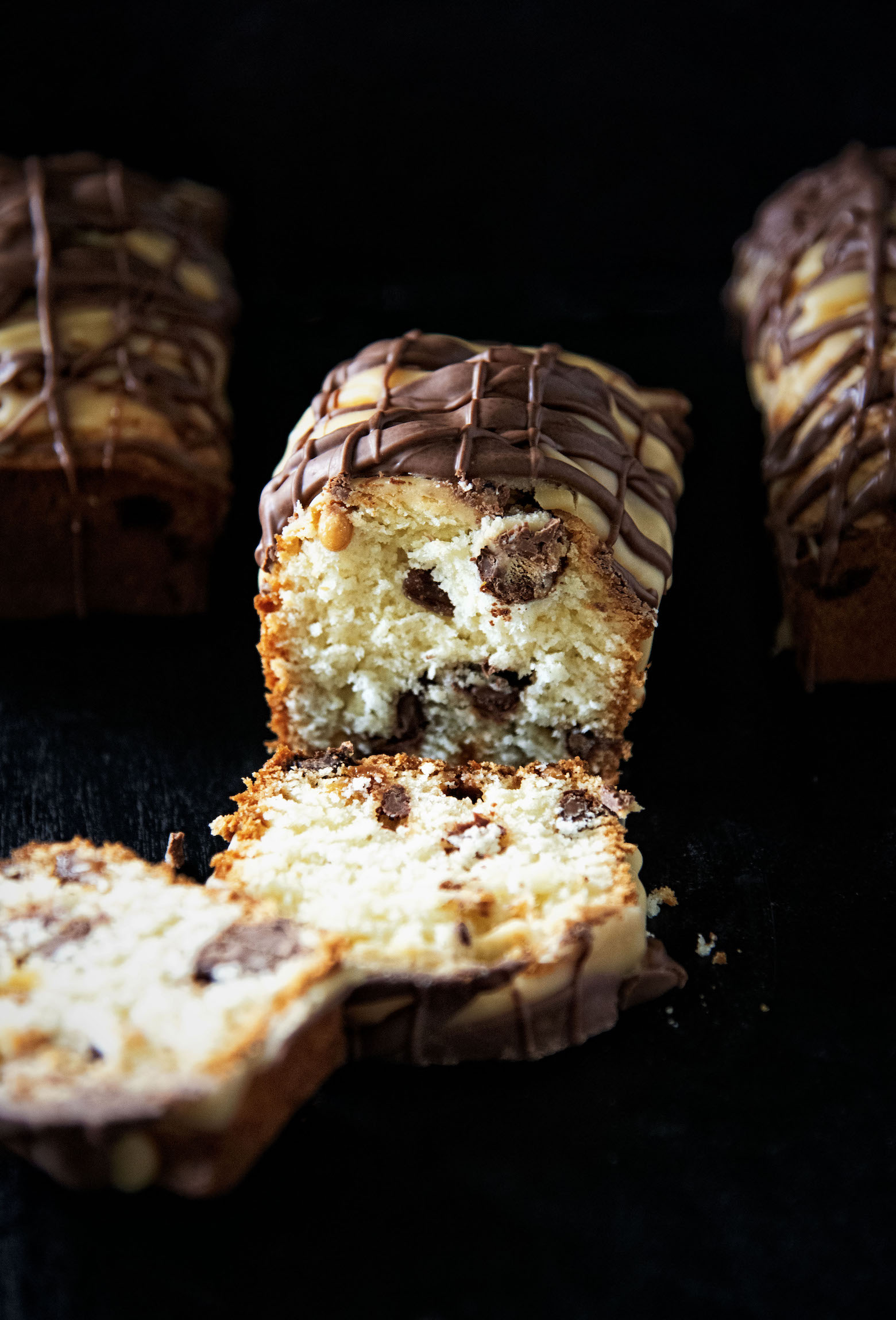 Chocolate Peanut Caramel Quick Bread