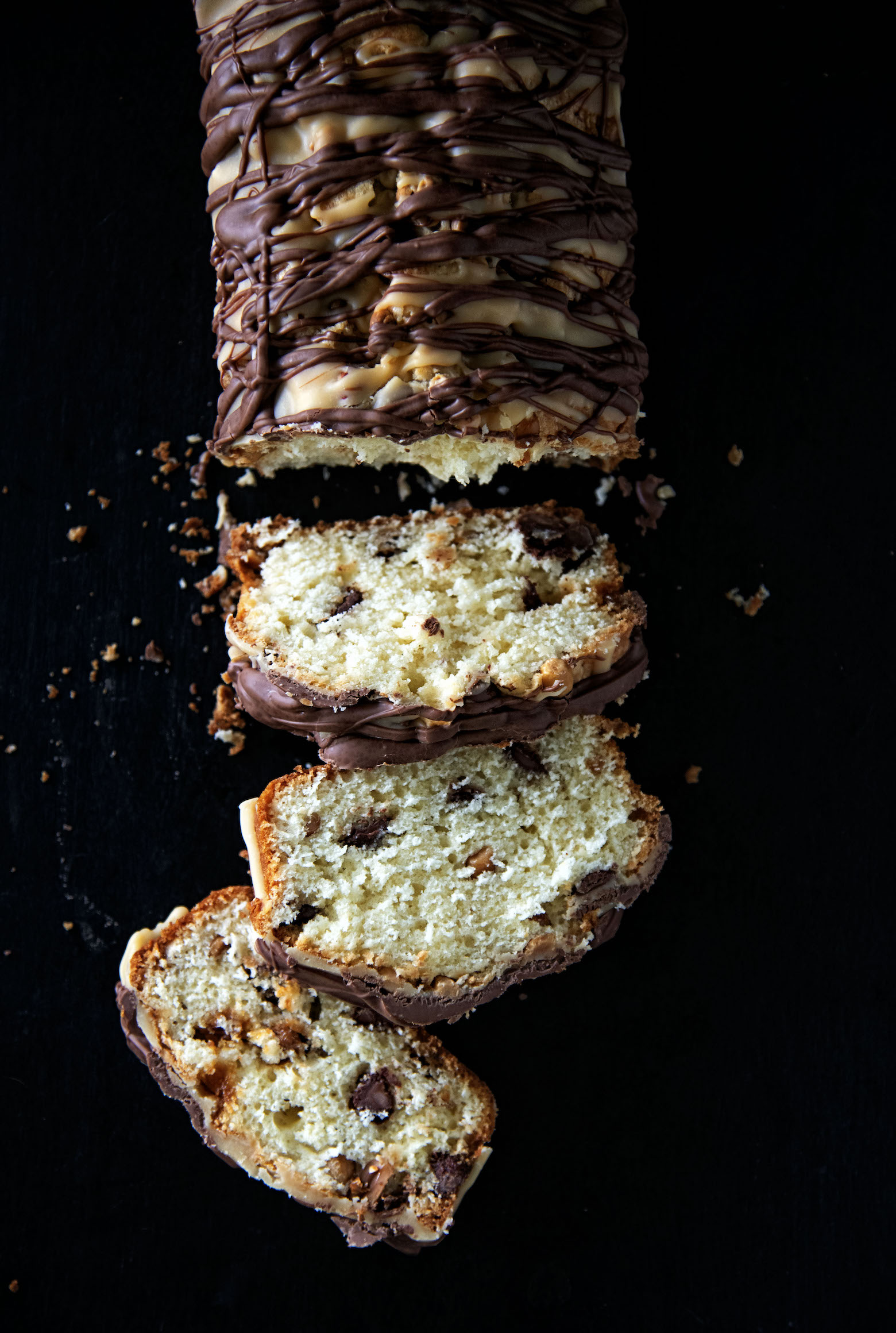 Chocolate Peanut Caramel Quick Bread