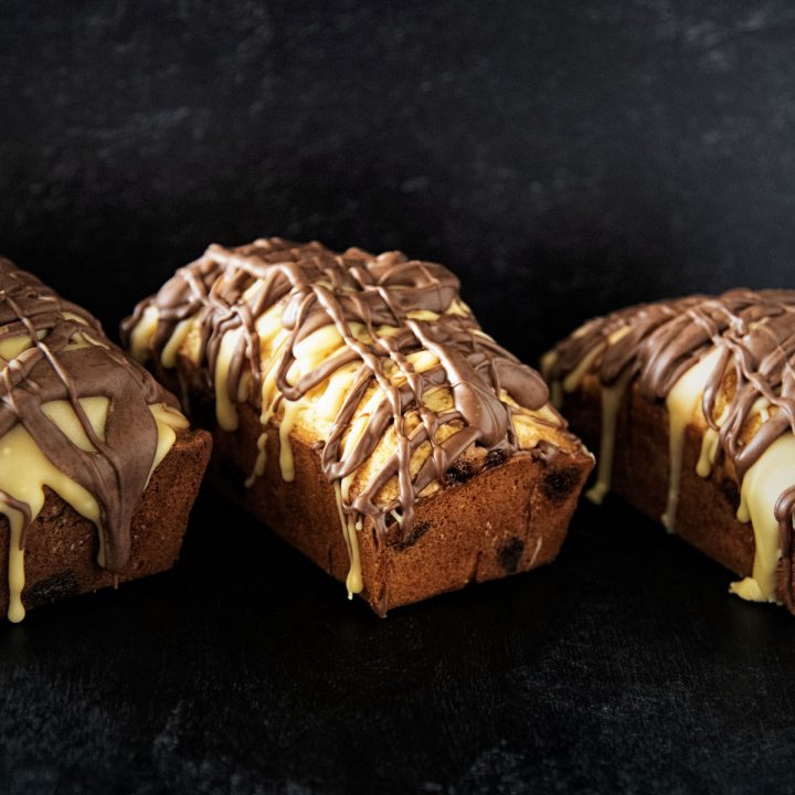 Chocolate Peanut Caramel Quick Bread