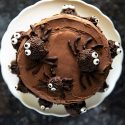 Chocolate Truffle Pumpkin Spider Cake