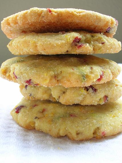 Cranberry Orange Pistachio Cookies